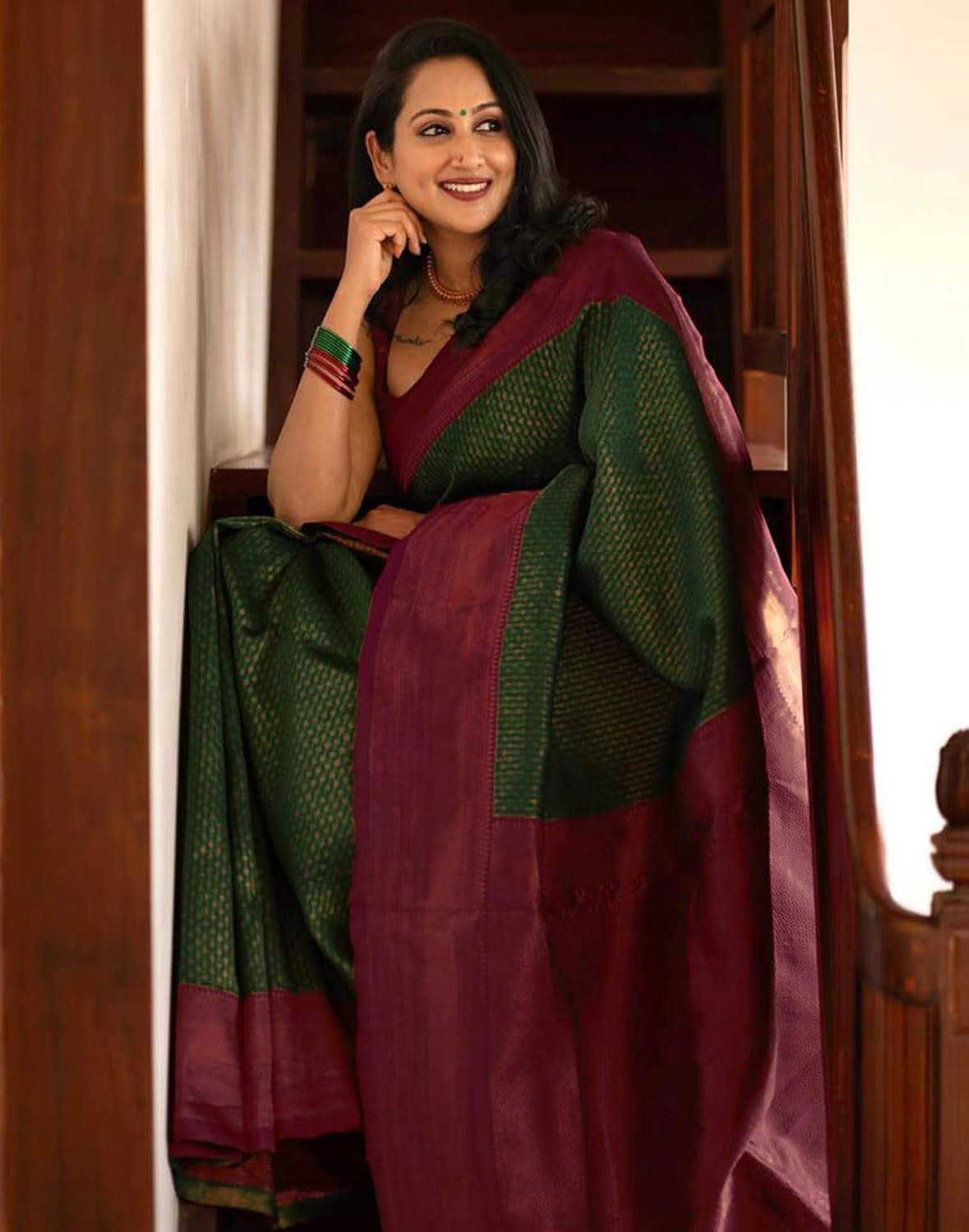 Women's Kanjivaram Soft Silk Blouse Piece For Wedding