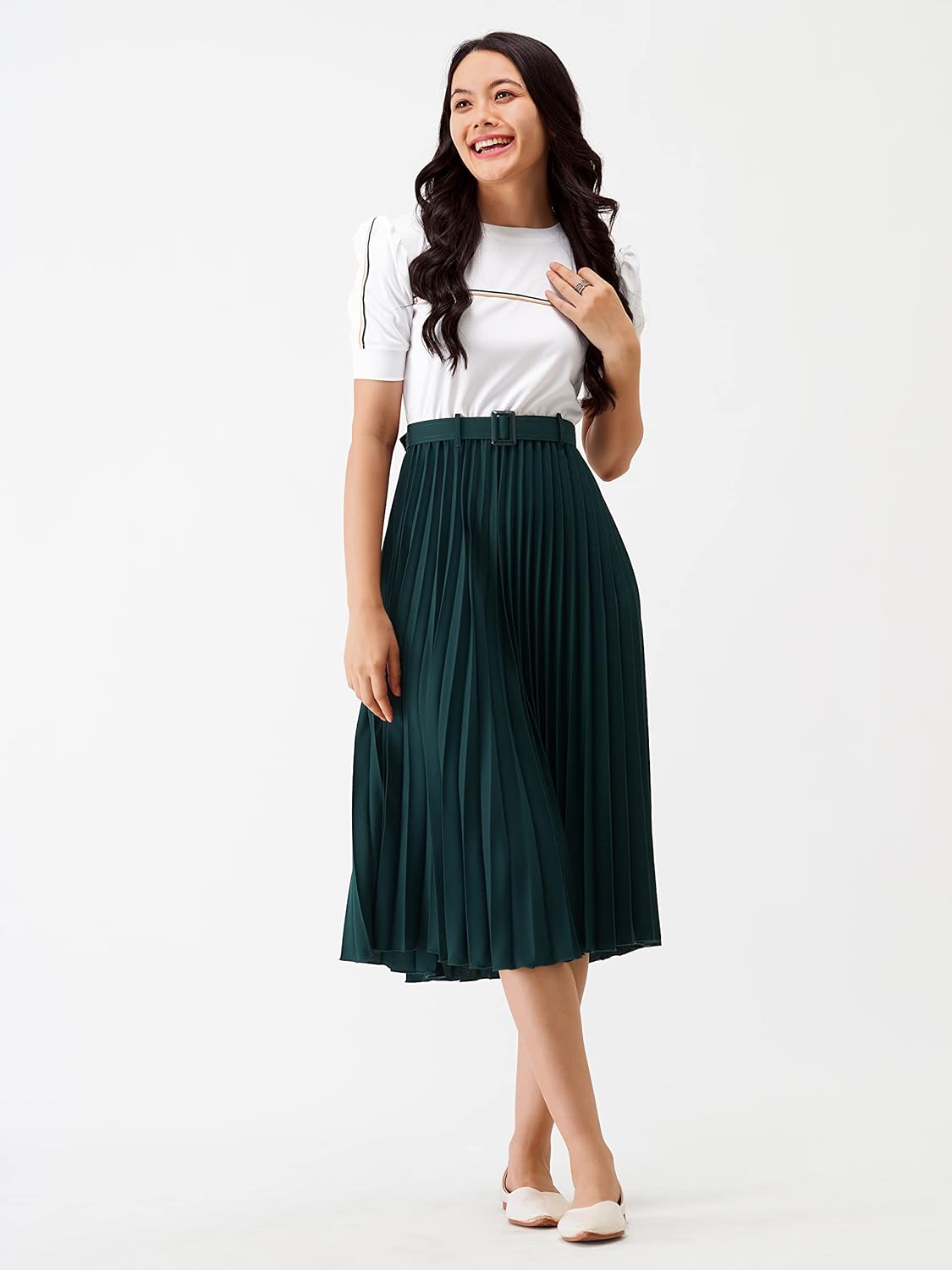 AASK Women Fit& Flare Polyster Solid Dress for Women