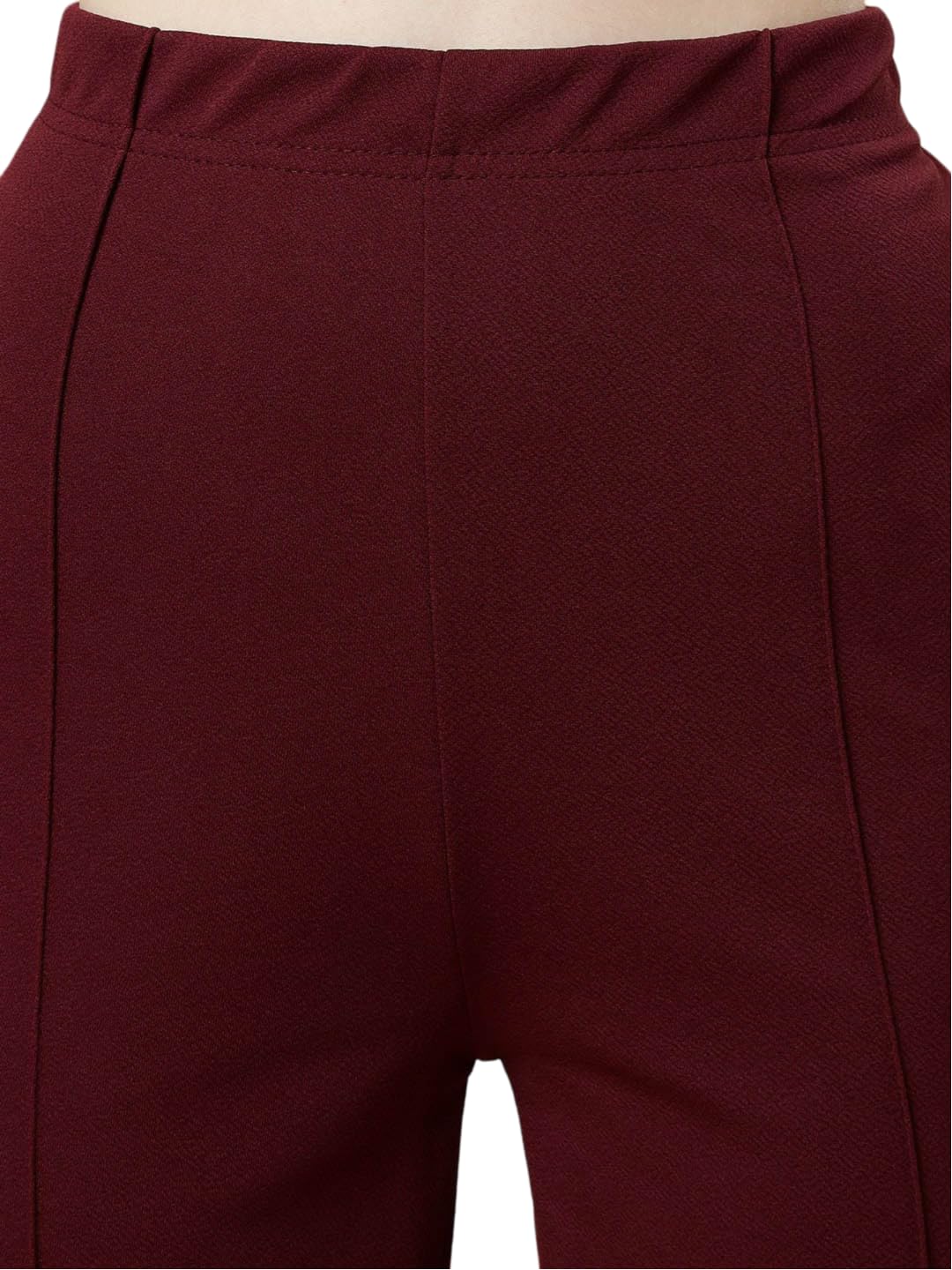 Qyaas Women's Classic Trouser Pants, High Waist