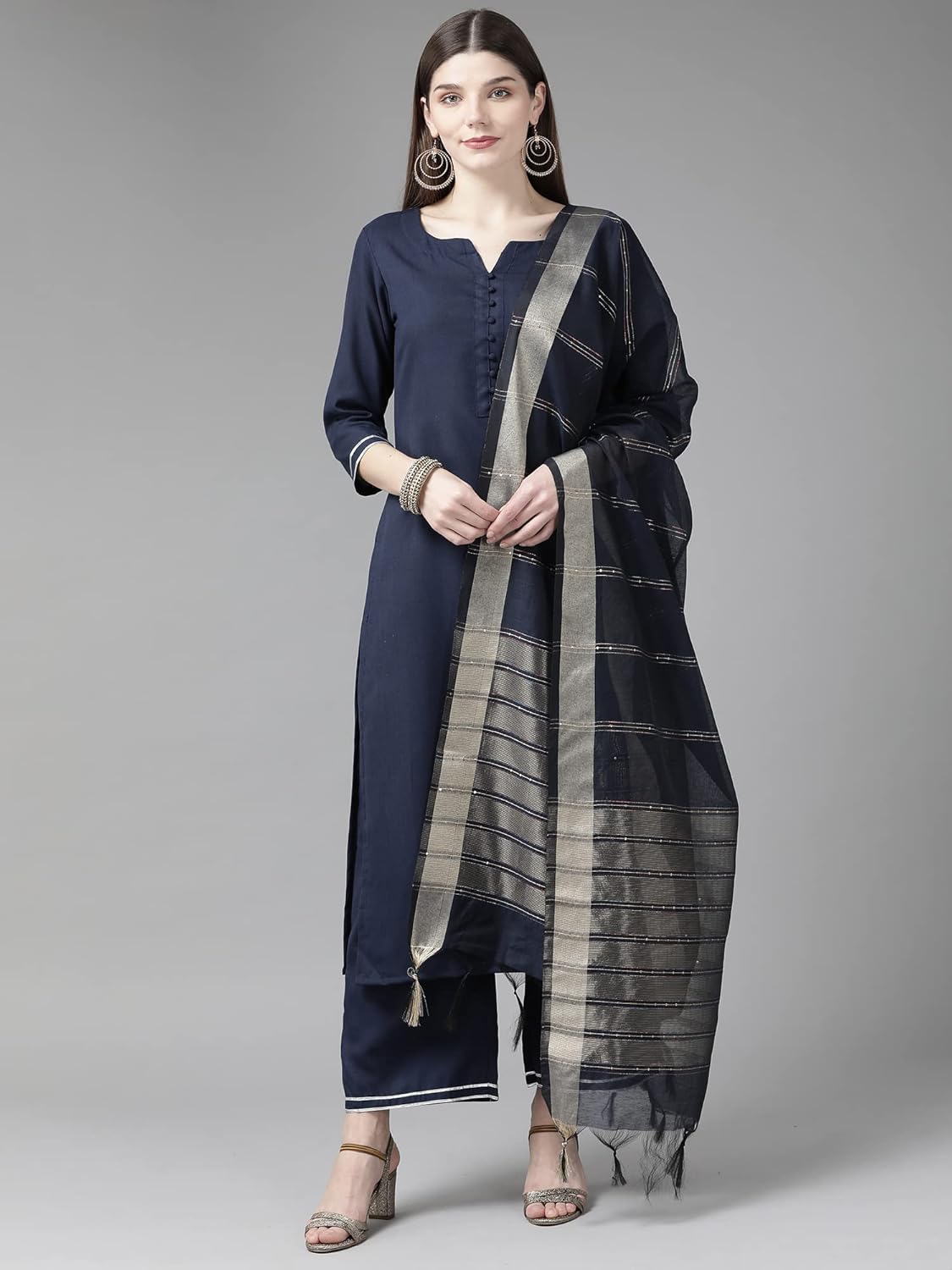 INDO ERA Women's Rayon Woven Design Dupatta