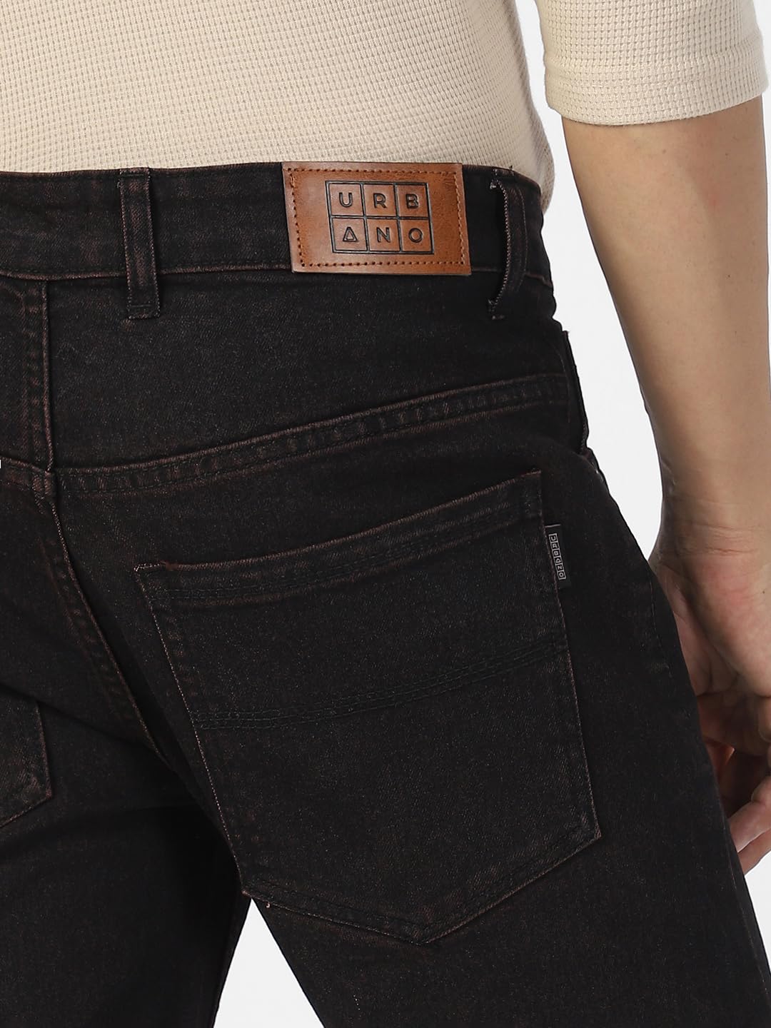 Urbano Fashion Men's Slim Fit Washed Jeans Stretchable