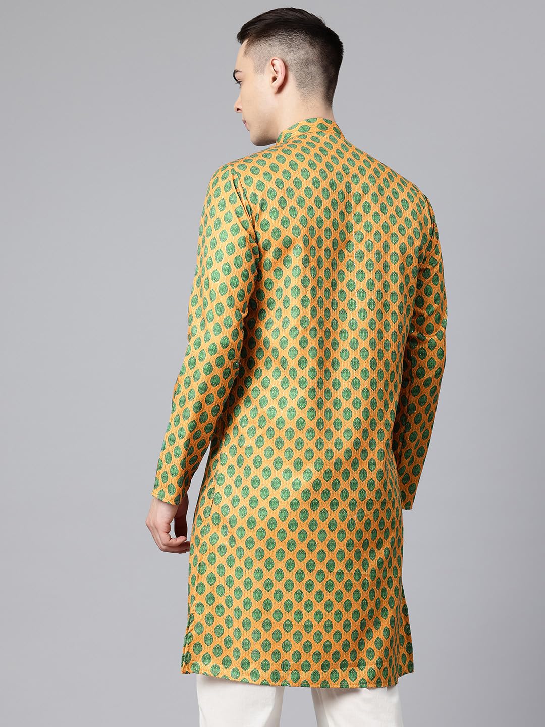 Luxrio Printed Kurta for Men Cotton Blend Linen