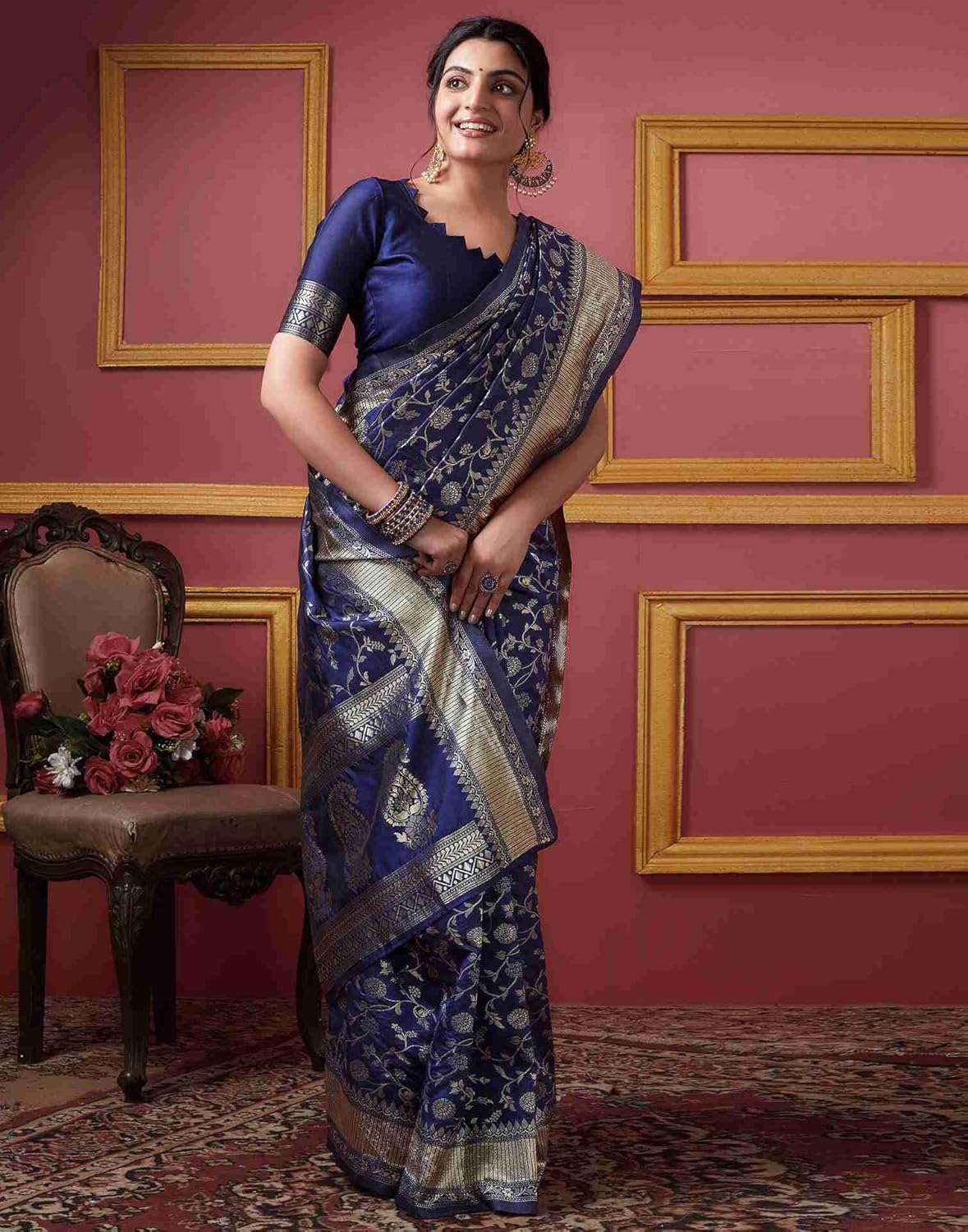 Women's Banarasi Saree Pure Kanjivaram Silk Saree