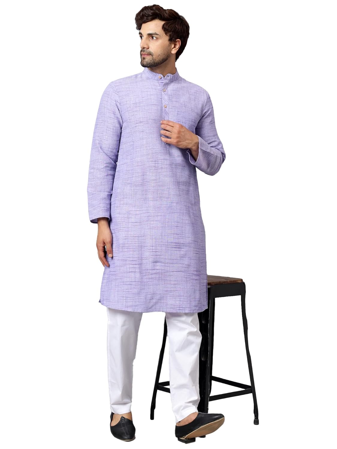 LATEST CHIKAN Men's Cotton Regular Kurta
