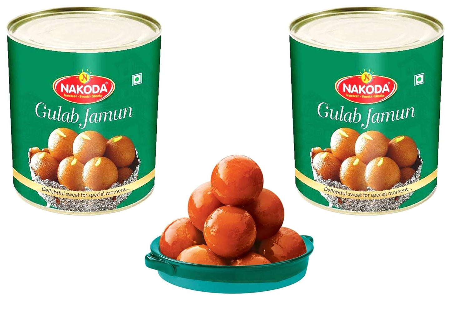 Nakoda Gulab Jamun Soft & Delicious Indian Sweet | 1kg | Pack of 1