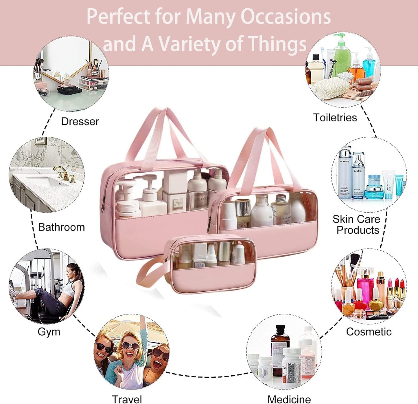 Apophis Travel Cosmetic Organizer Bag for Women
