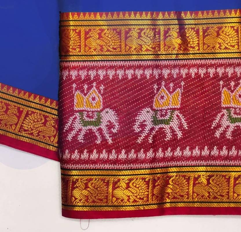 Women Cotton Silk Saree with unstitched blouse
