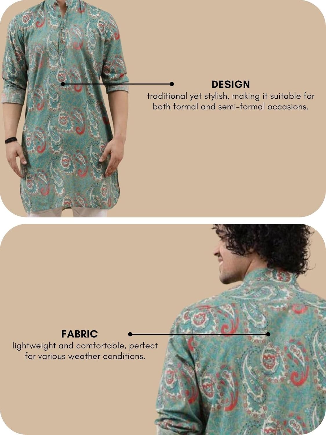 DHRUVI TRENDZ Rayon Kurta Set for Men | Men's Kurta