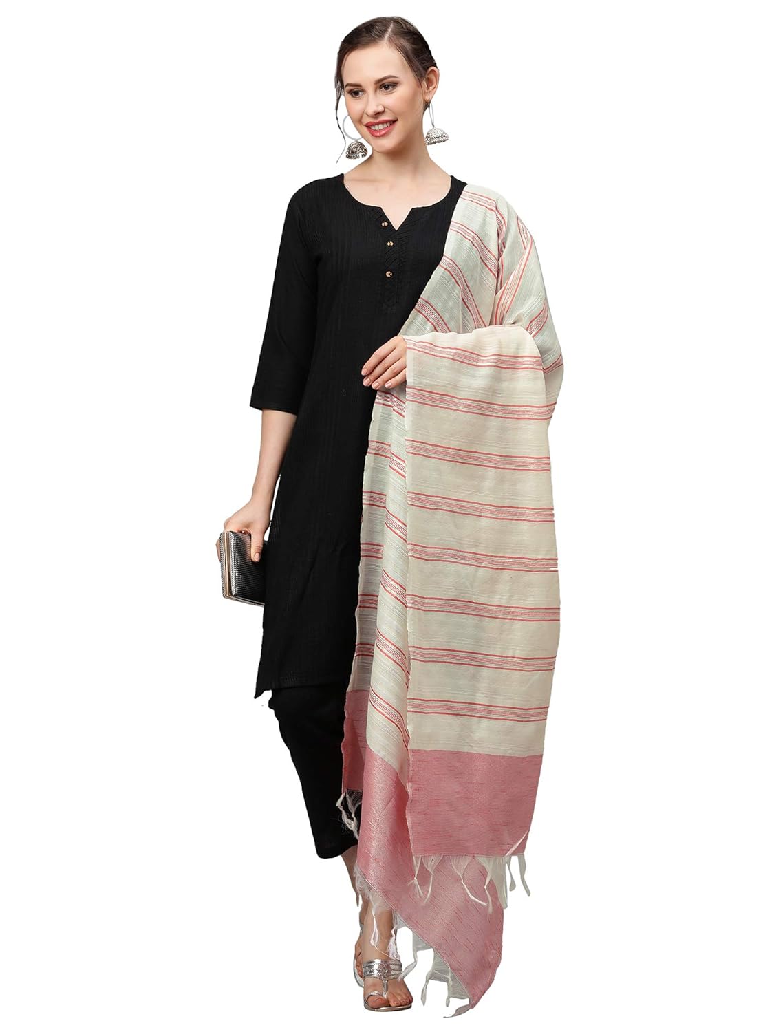 INDO ERA Women's Rayon Woven Design Dupatta