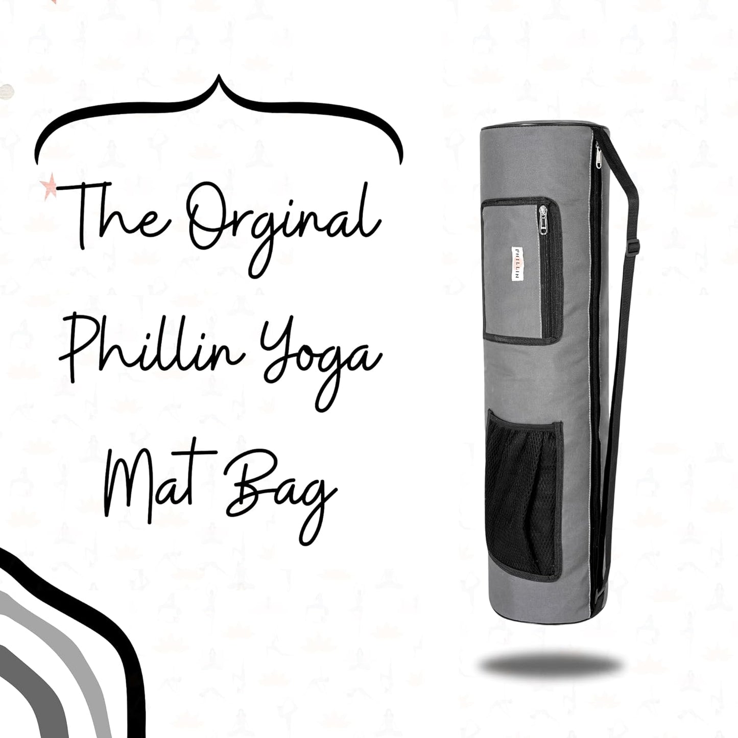 PHILLIN Yoga Mat Cover Bag with Adjustable Shoulder