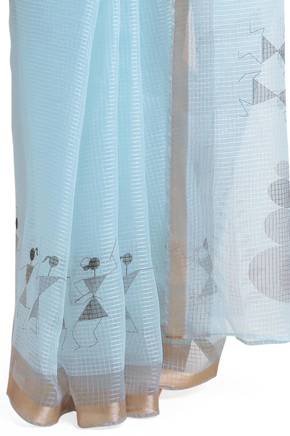 Women's Kota Floral Printed Saree with Blouse Piece