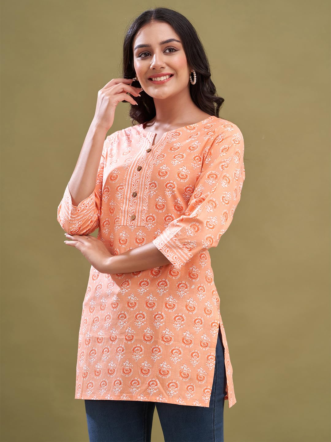 Women Cotton Printed Short Kurti | Short Kurti