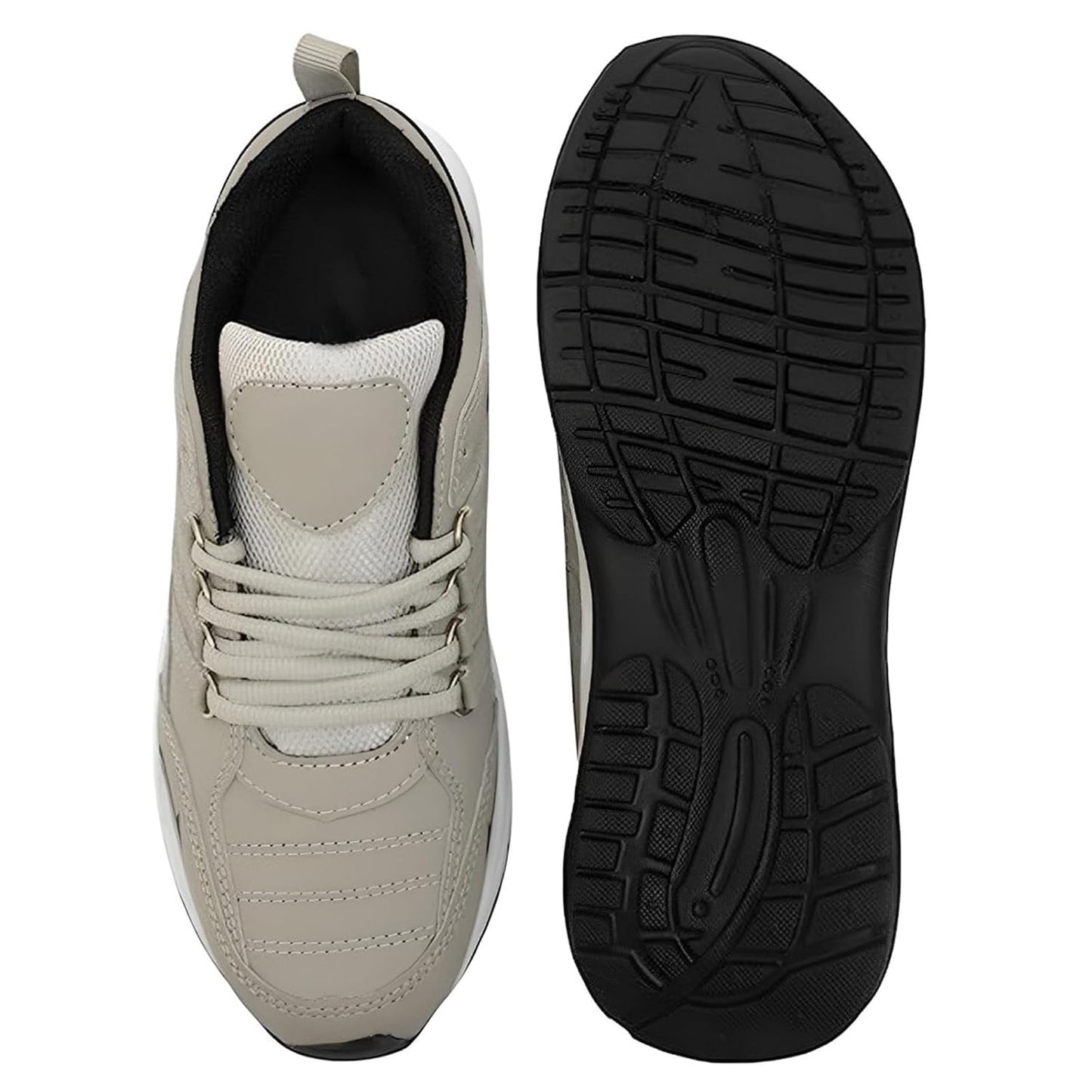 DRACKFOOT Men's Lightweight Cream Sports Shoes - alphahostel.in