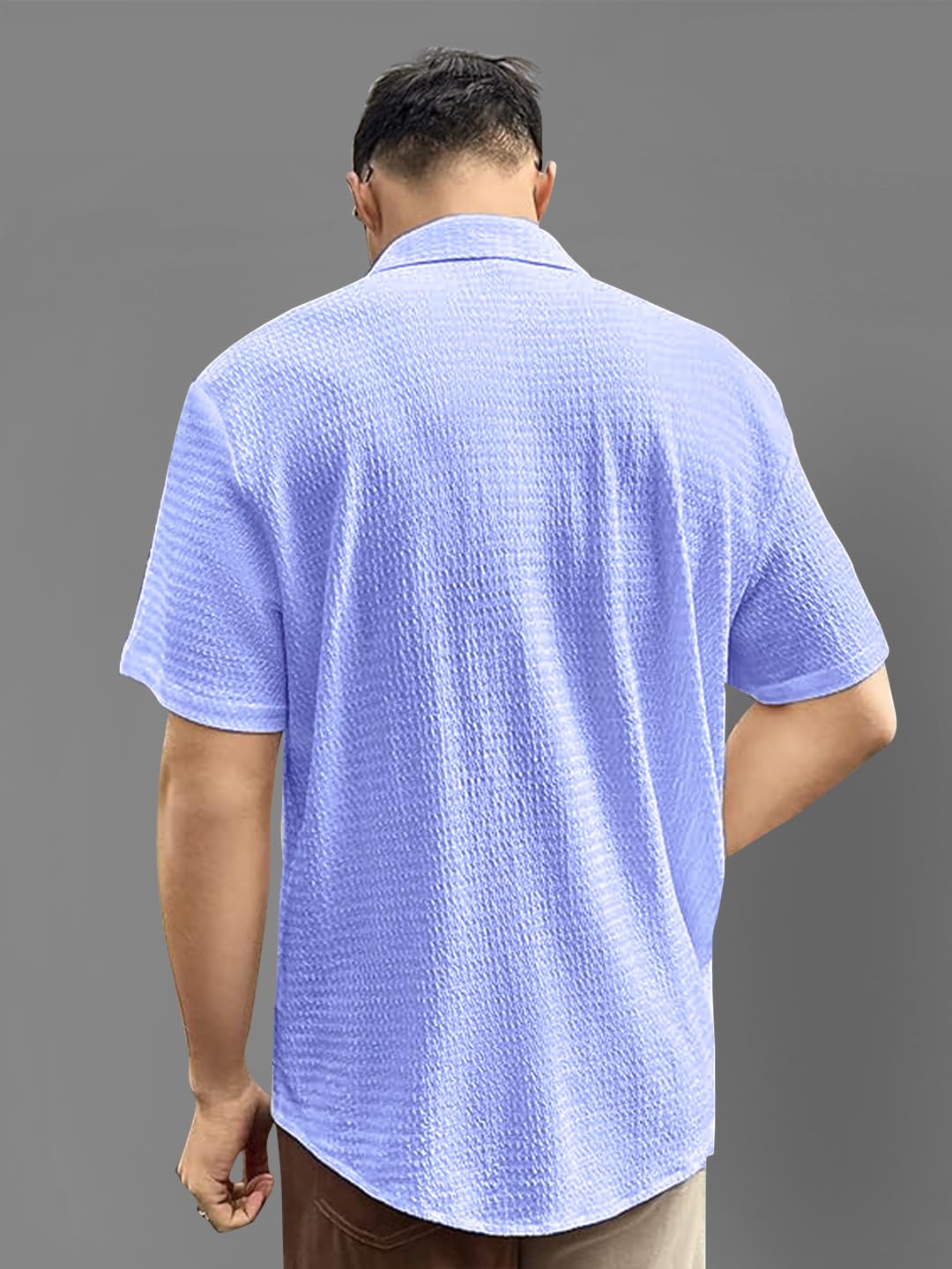 Pinkmint Men's Solid Regular Fit Shirt