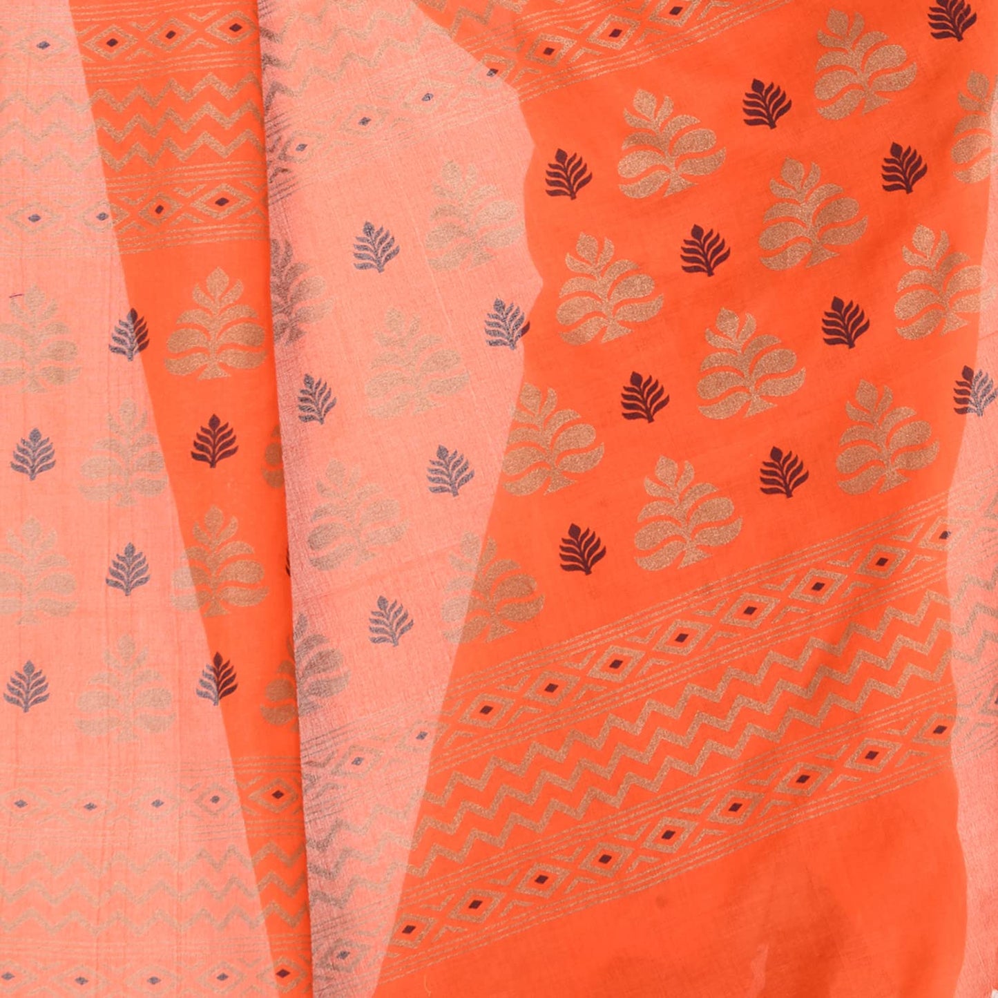 Women`sl Tant Work Design Soft Saree With Blouse Piece
