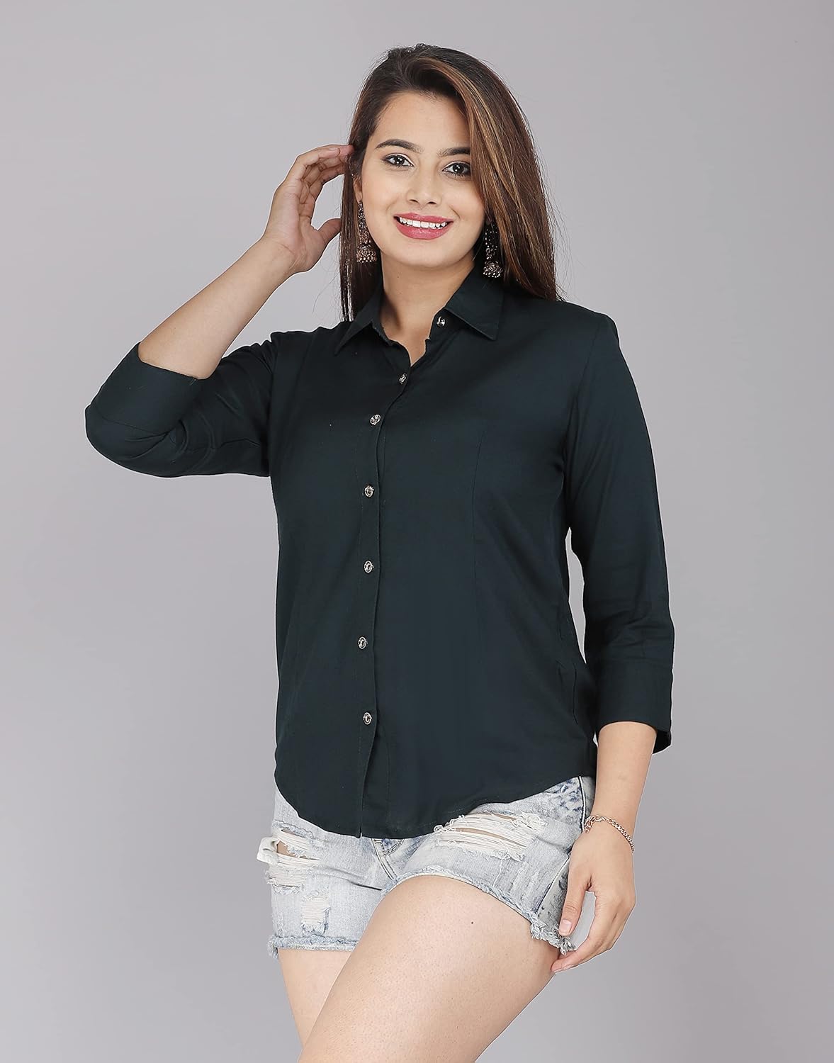 GEHU GARMENTS Women Solid Shirt for Office