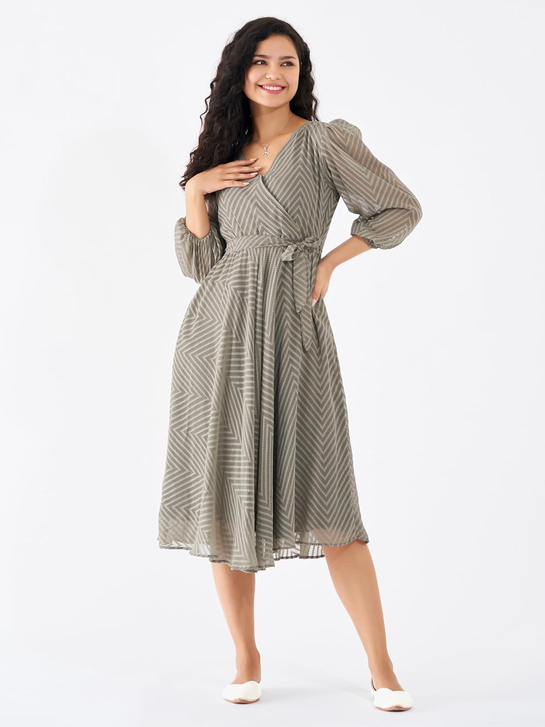 AASK Women Fancy Plain & Solid Designer Dress for Women