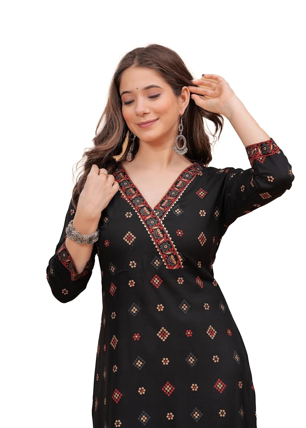 PURSHOTTAM WALA Women Floral Print Gold Printed
