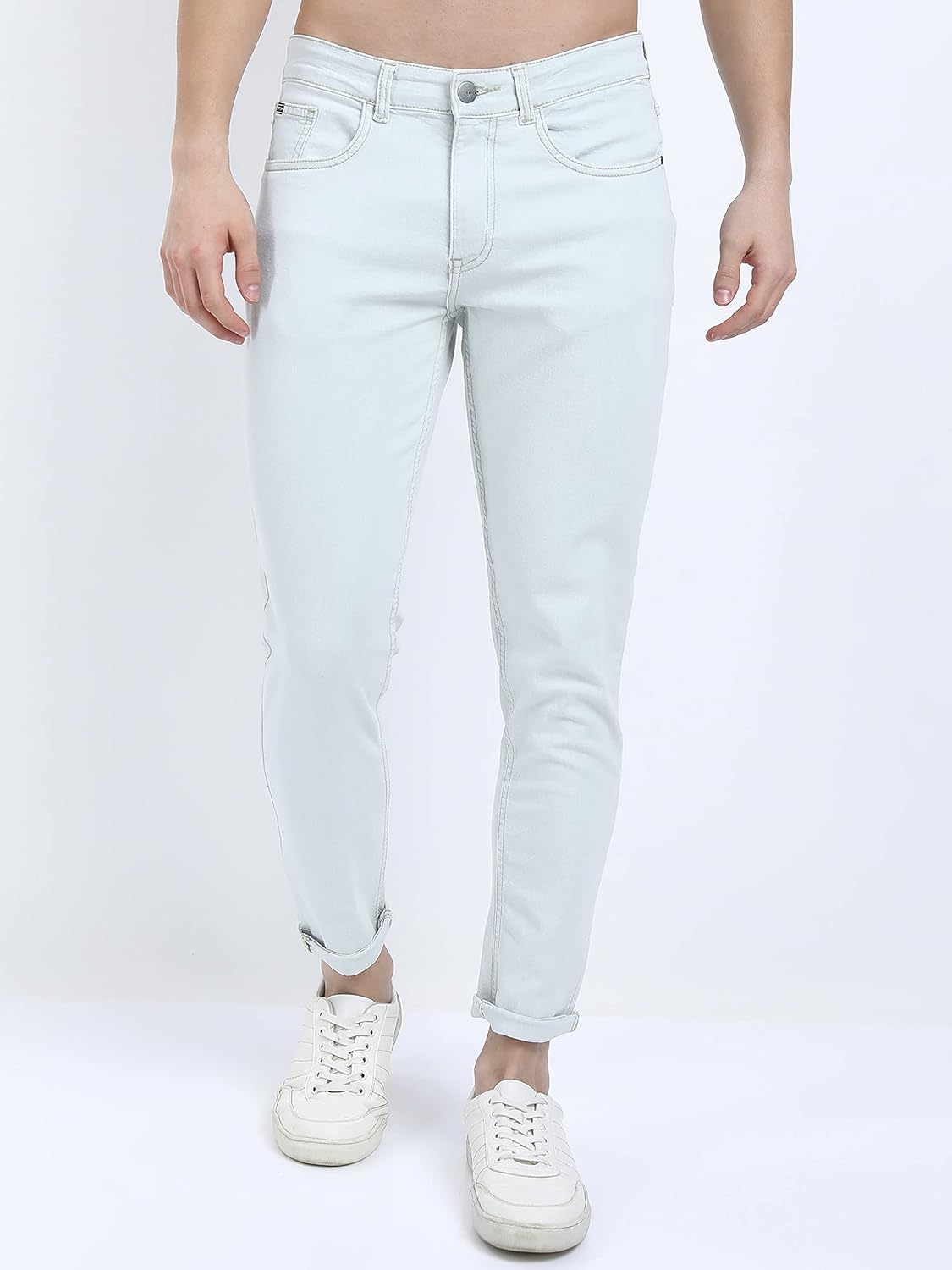 KETCH Men's Tapered Fit Mid Rise Jeans
