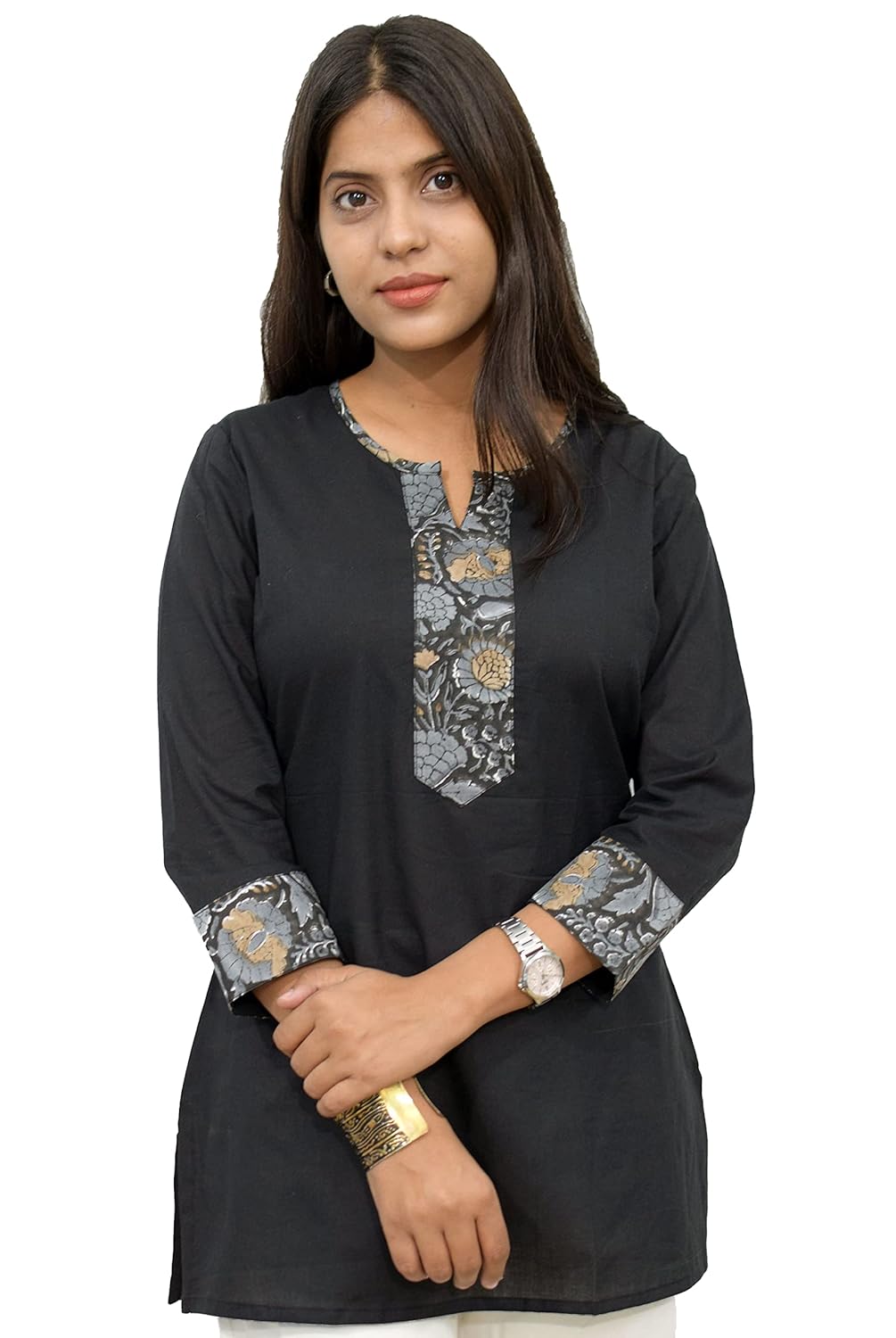 JAIPUR HAND BLOCK Women's Cotton Top |Tunic