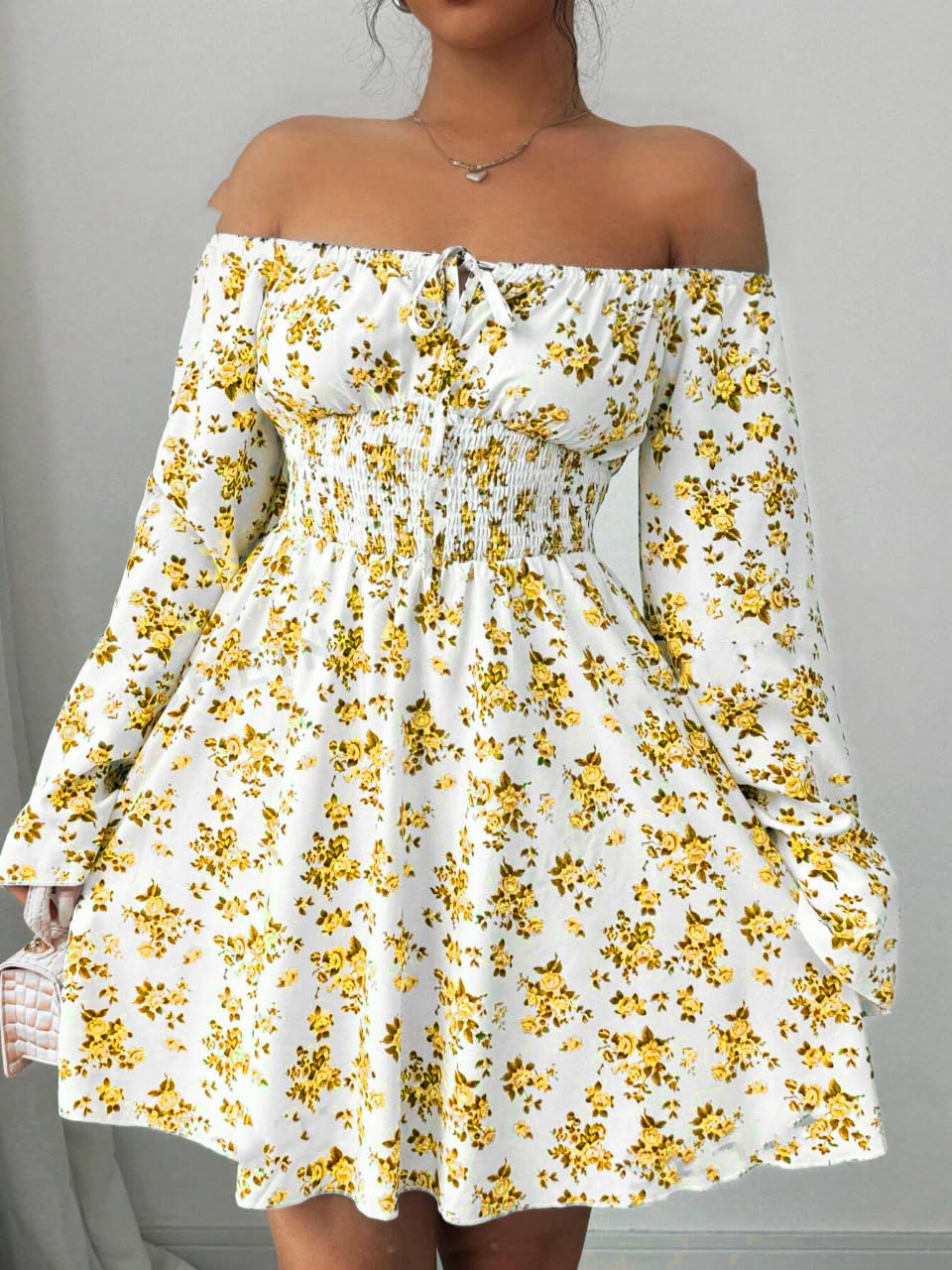 KATECLO Stylish Korean Off-Shoulder Frocks for Women & Girls | Western Mini & Midi Dresses | Aesthetic Casual & Formal Outfits