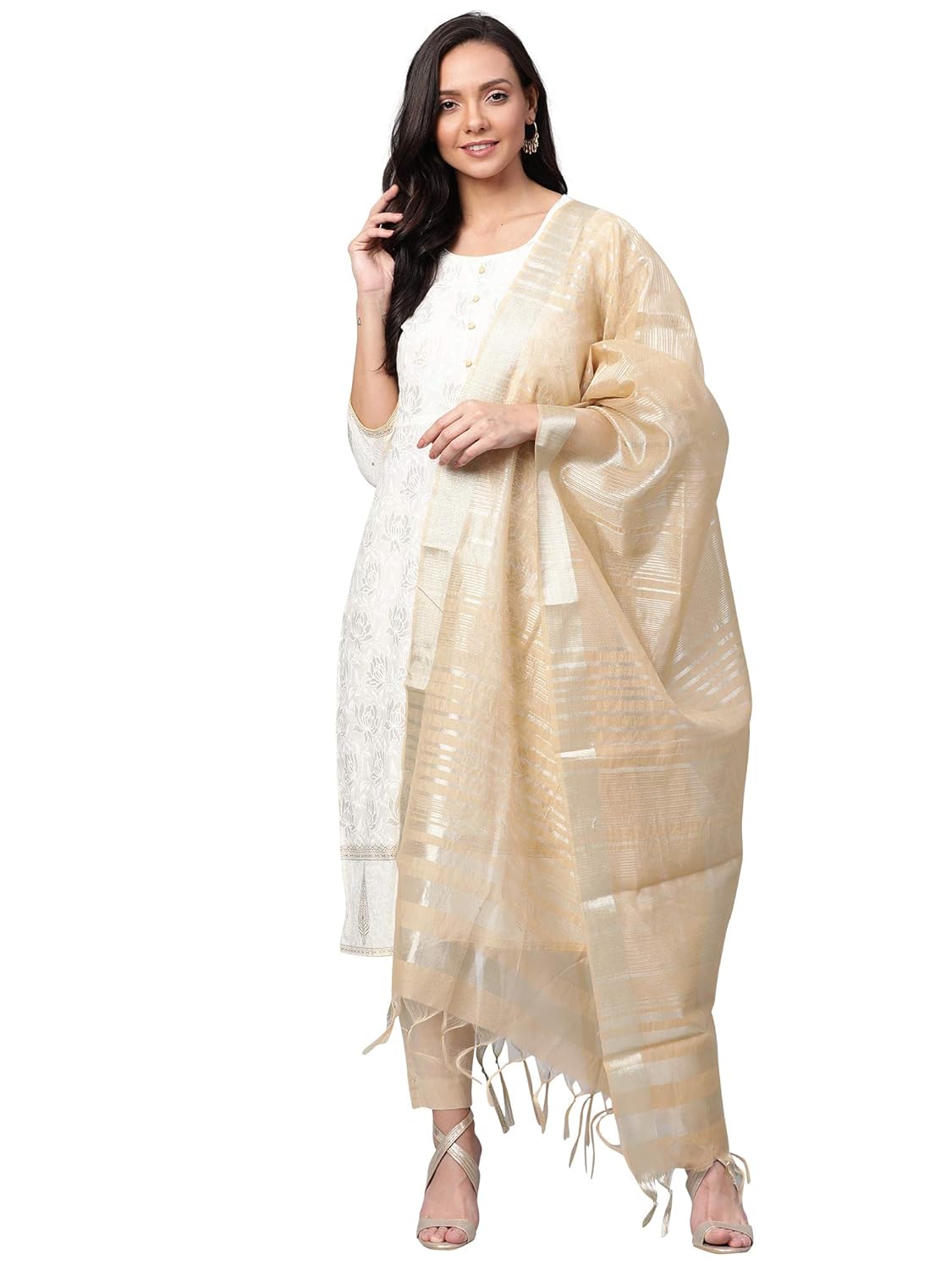 INDO ERA Women's Rayon Woven Design Dupatta