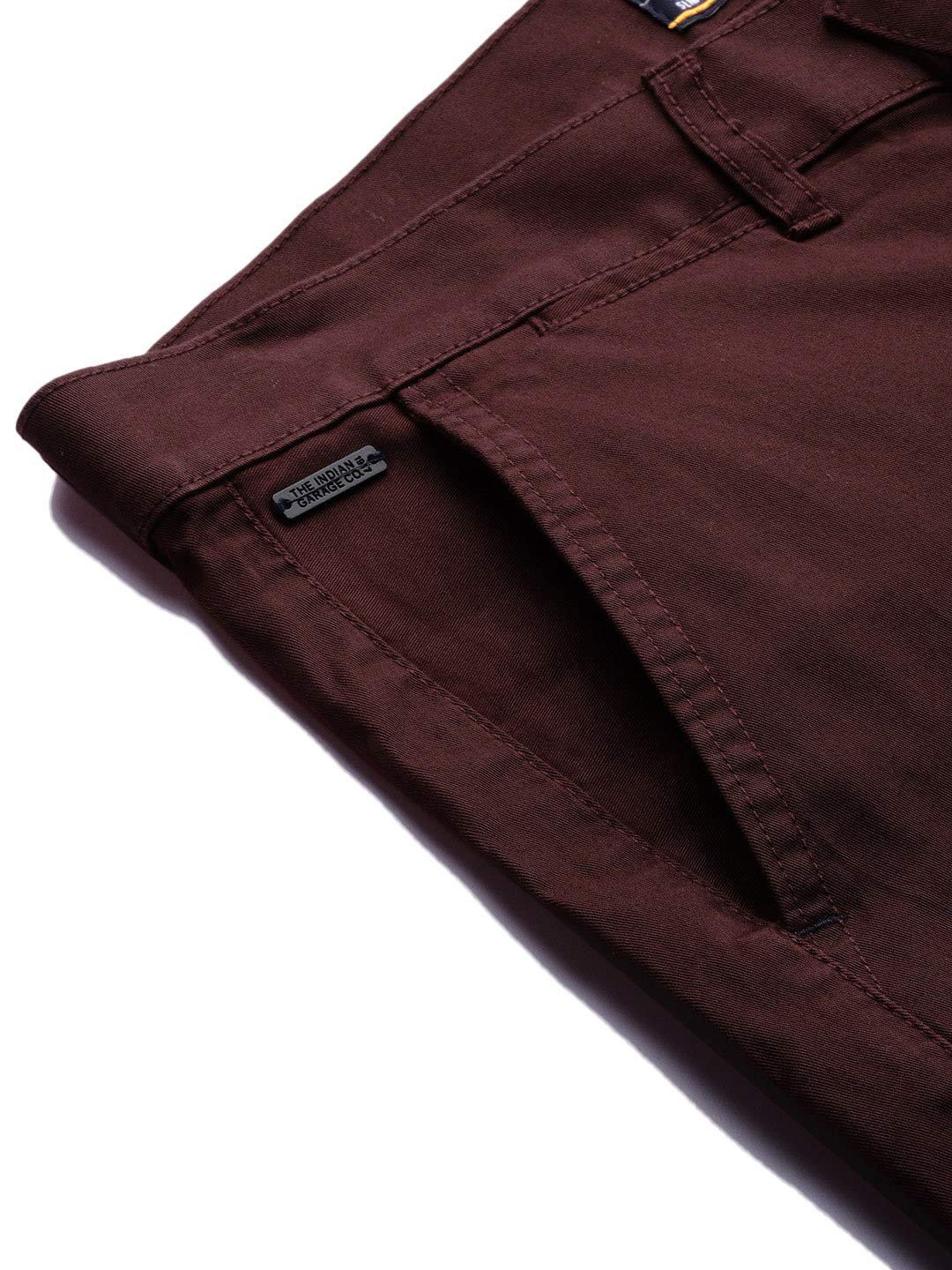 The Indian Garage Co Men's Slim Fit Mid Rise Cargo Pant