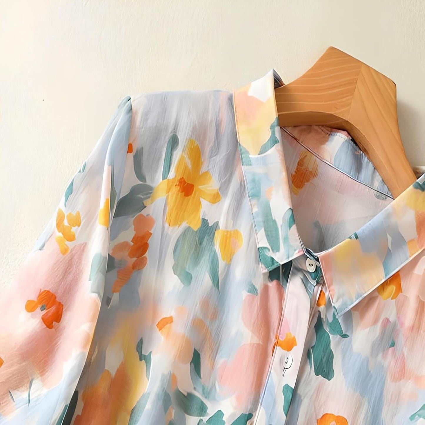 Gufrina Women Mustard Multicolor Floral Print Button