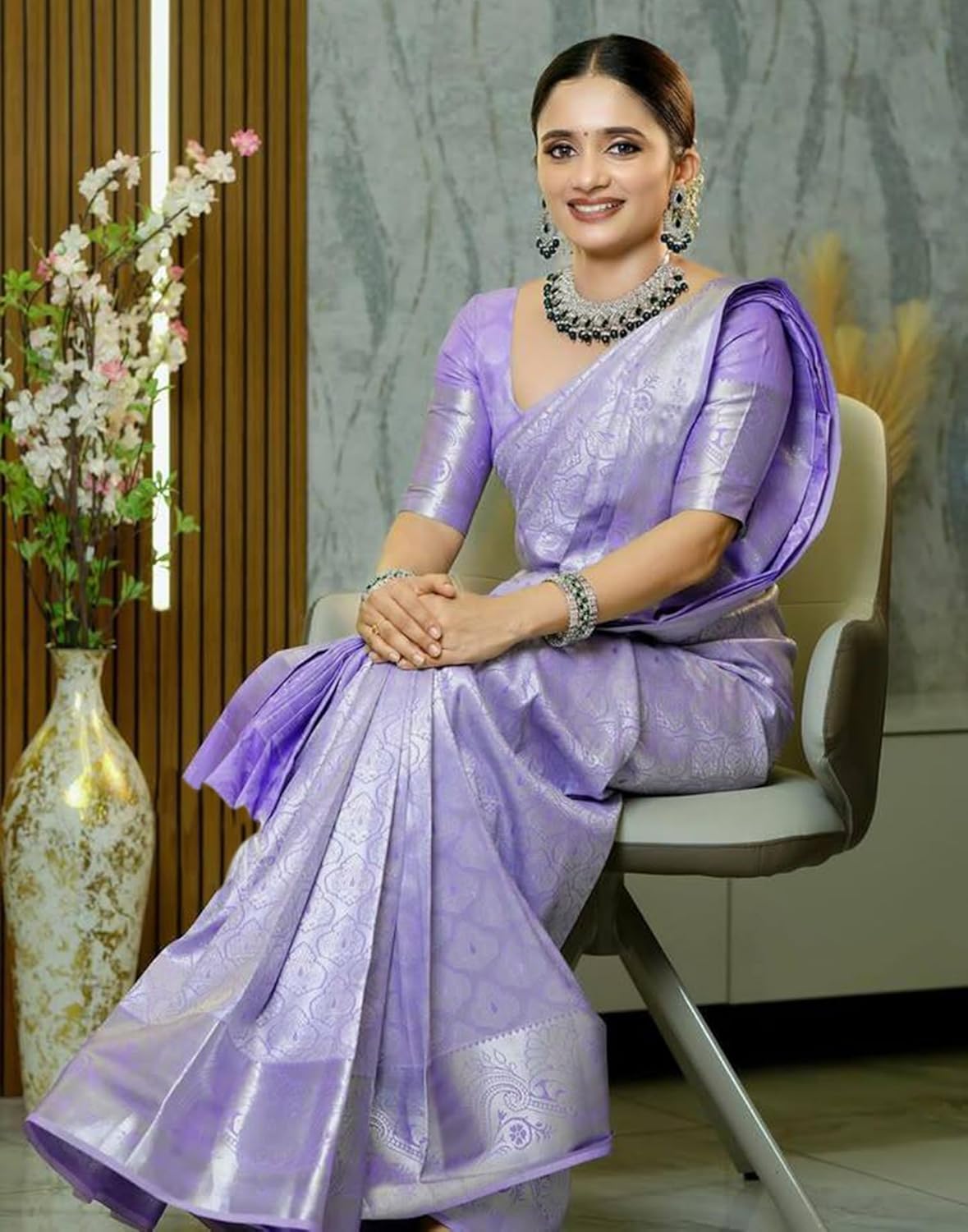 Women's Kanjivaram Soft Silk Blouse Piece For Wedding