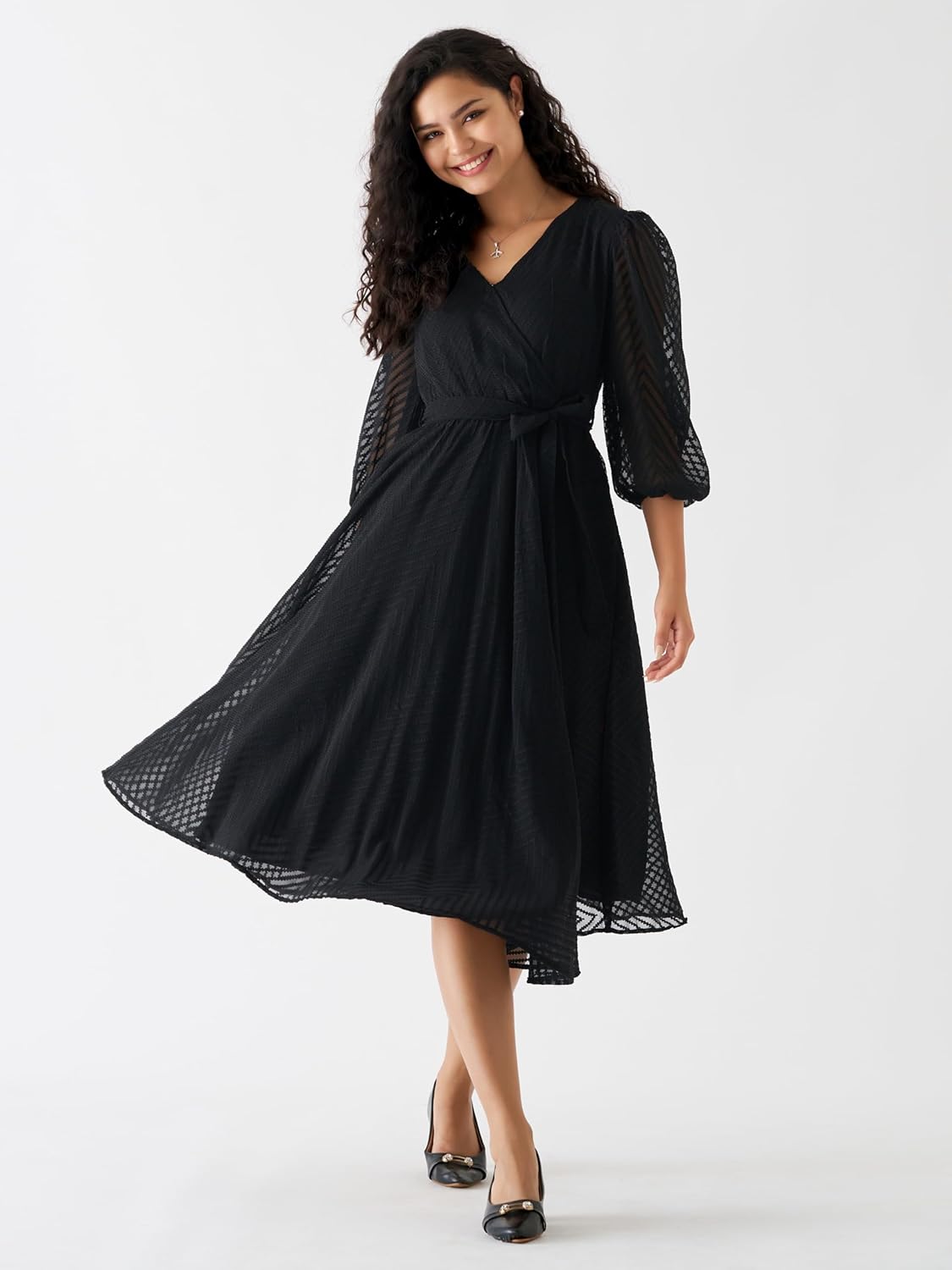 AASK Women Fancy Plain & Solid Designer Dress for Women