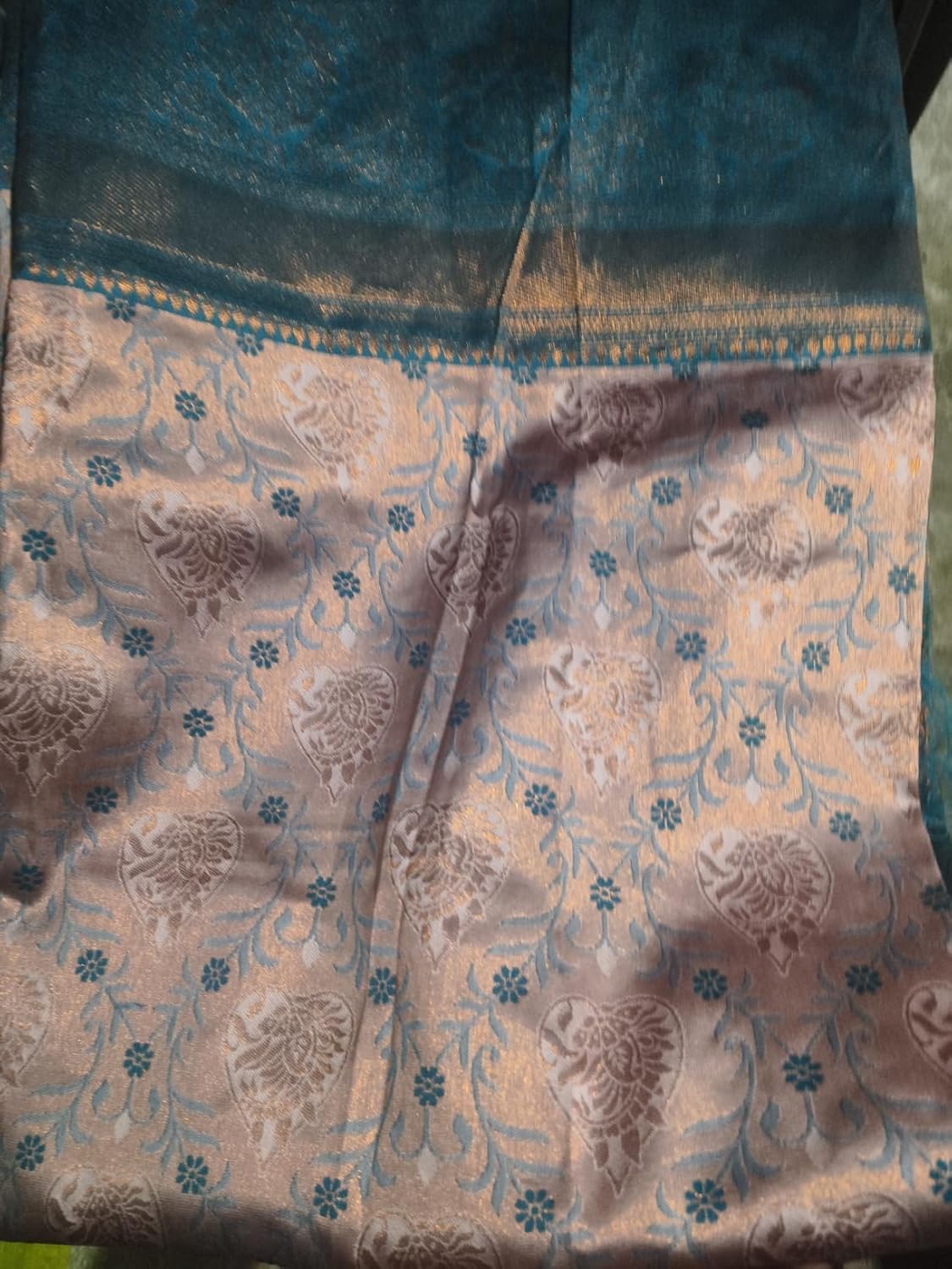 Yashika Women Kanjivaram Silk Weaving Banarasi Saree