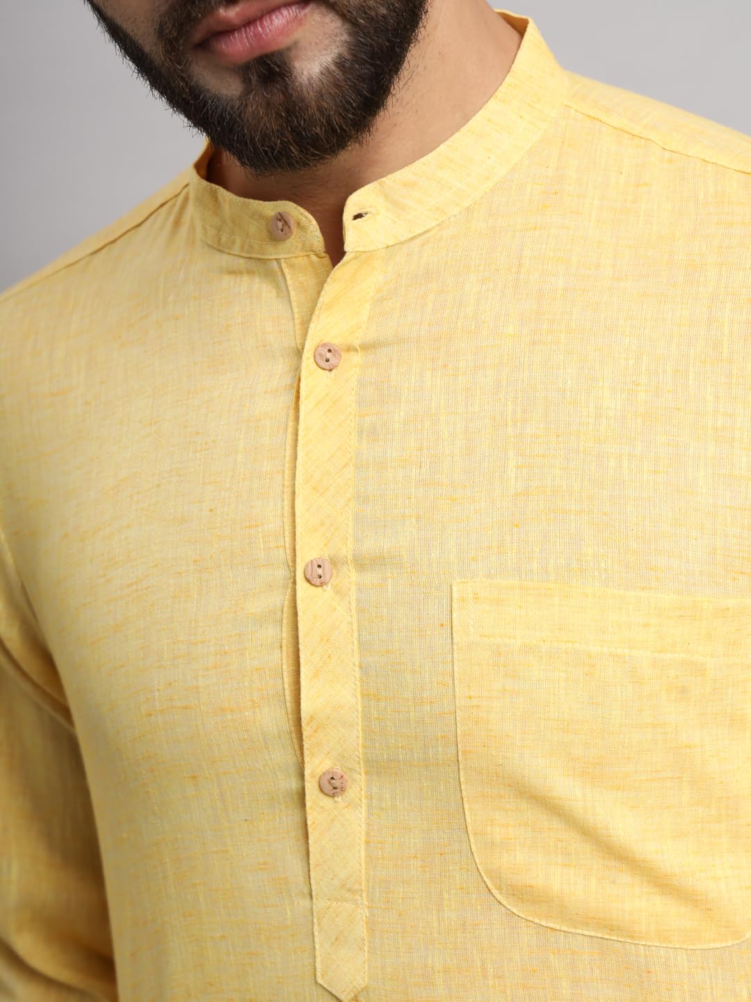 LATEST CHIKAN Men's Cotton Regular Textured