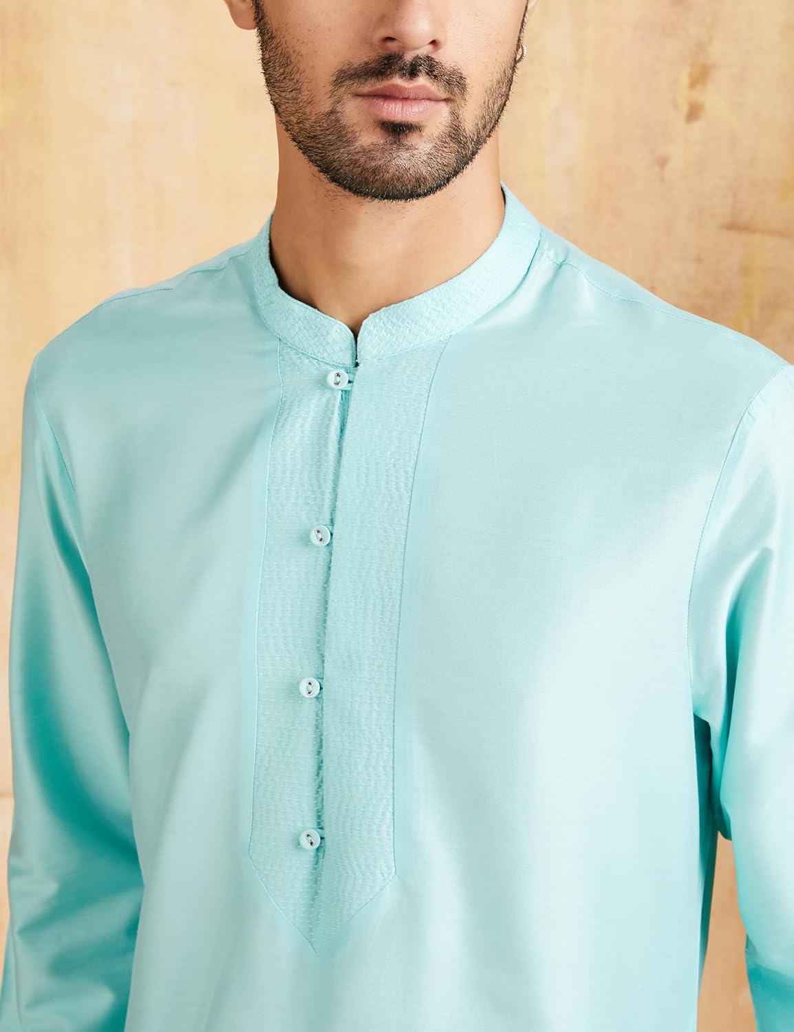 Symbol Men's Rayon Blend Festive Solid Long Kurta (Regular Fit)