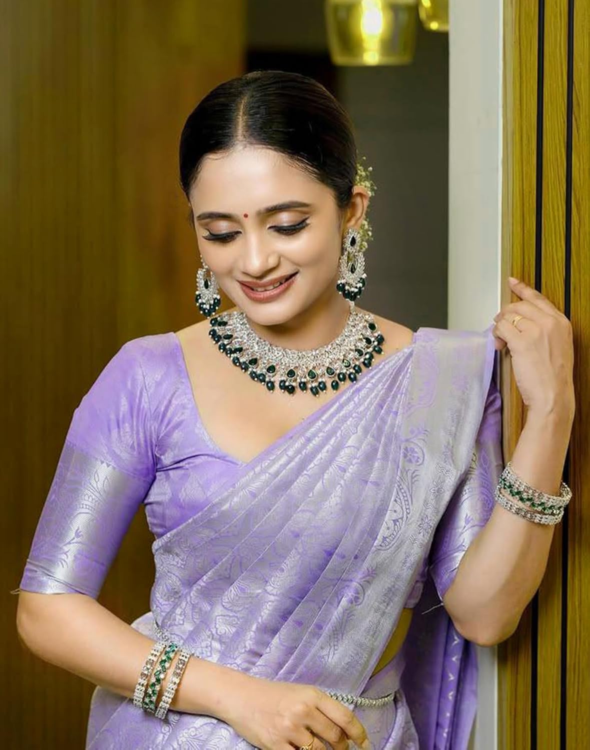 Women's Kanjivaram Soft Silk Blouse Piece For Wedding