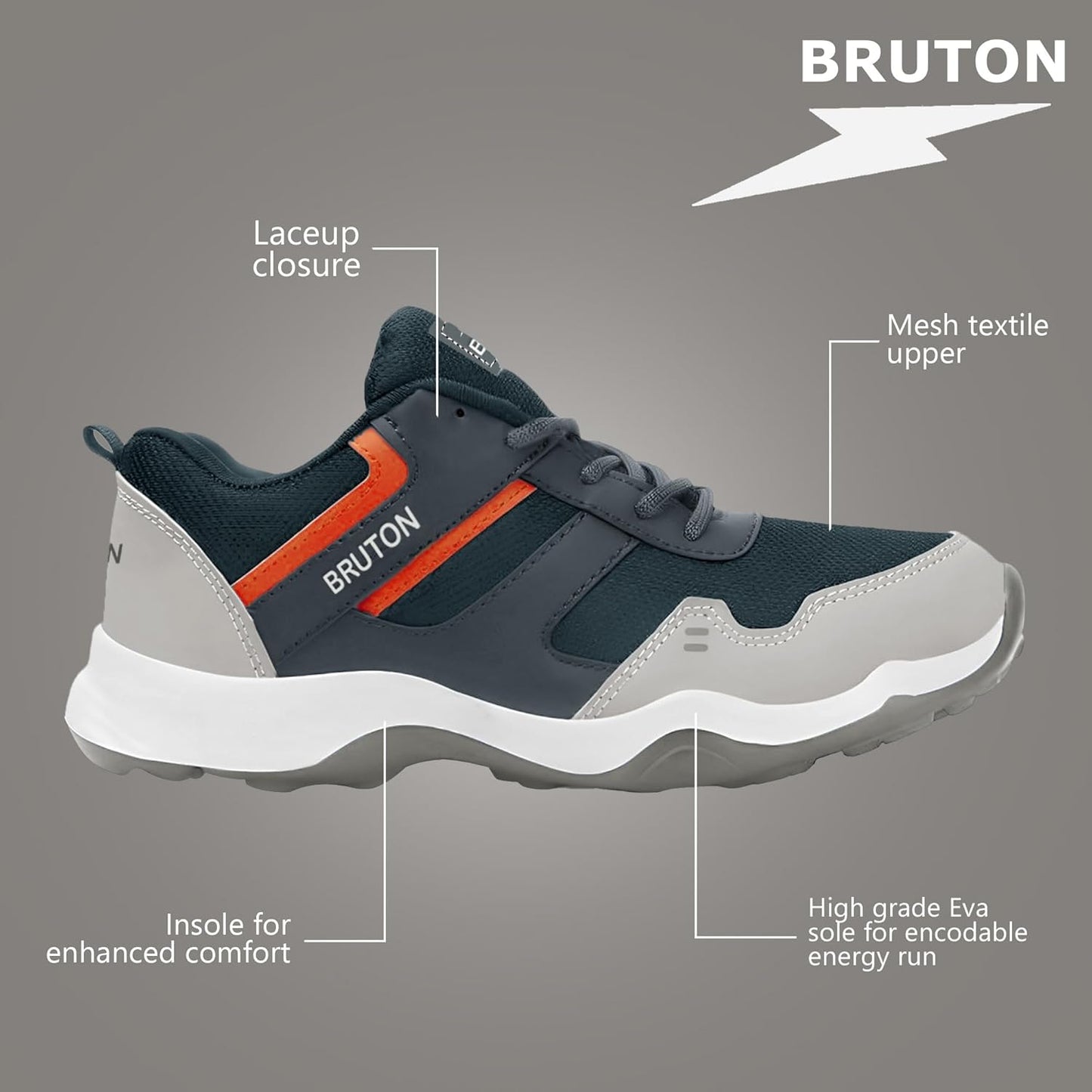 BRUTON EVA Lite Sport Shoes Running Shoes for Men - alphahostel.in