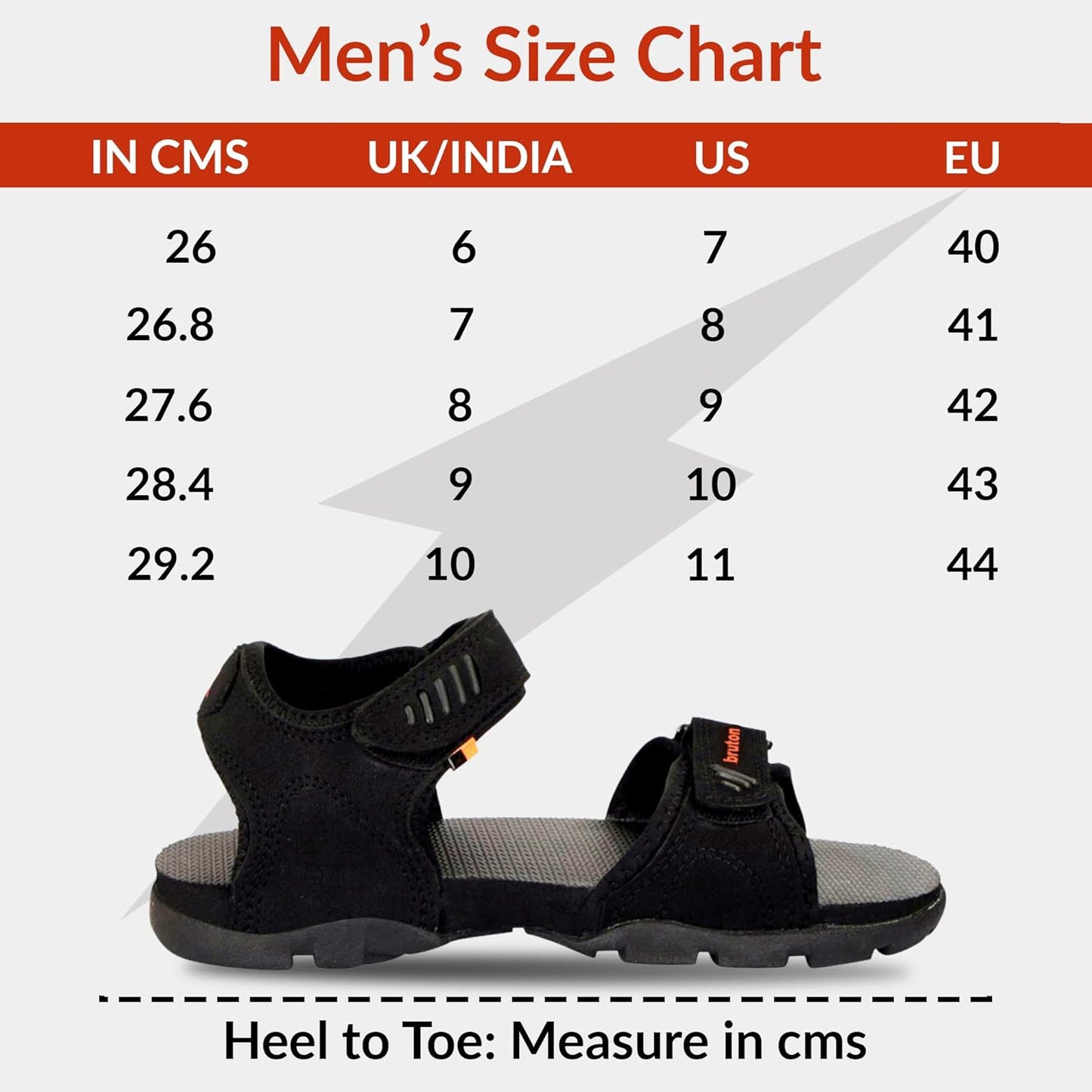 BRUTON Sandals for Men's | Light Weight, Comfortable