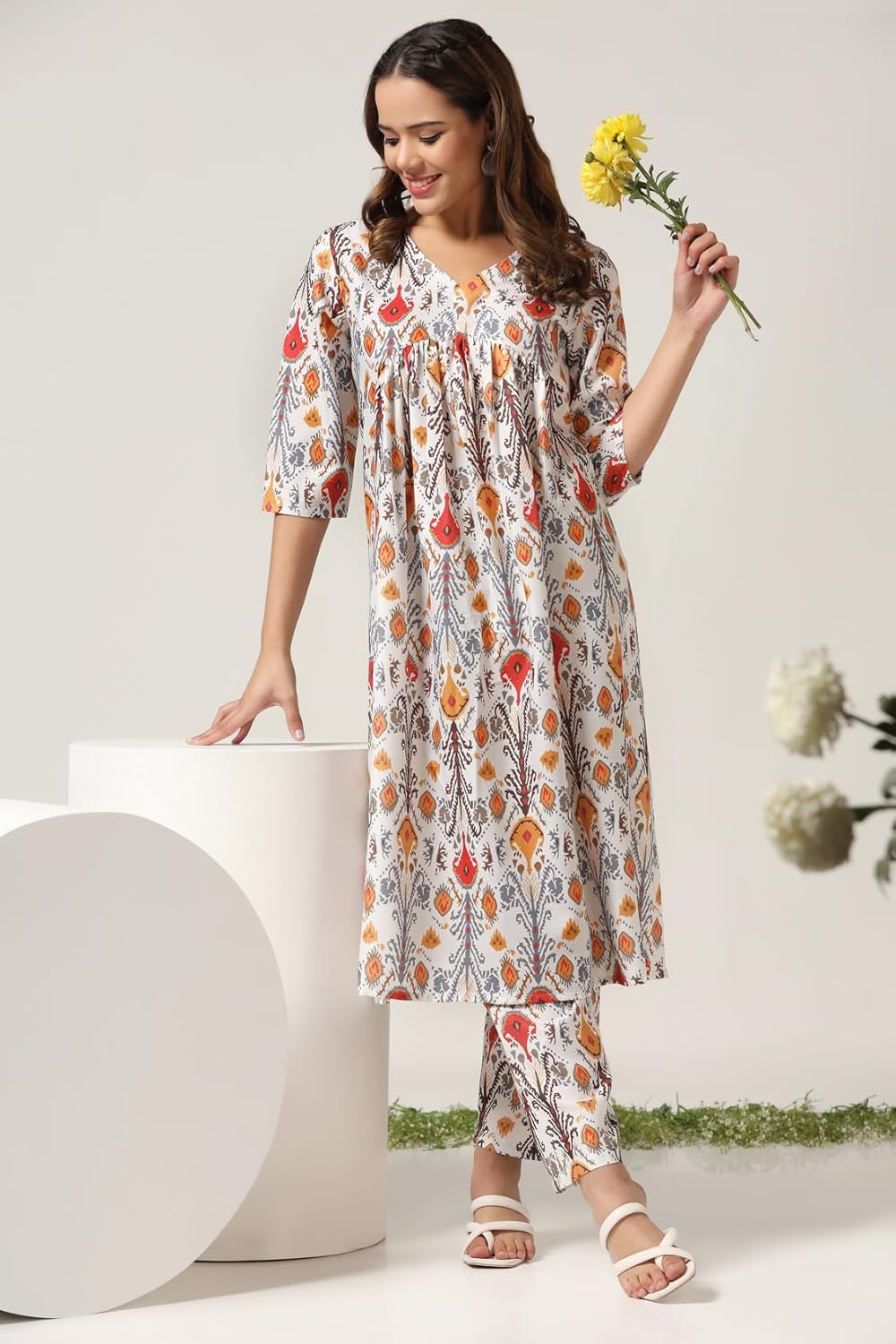Leriya Fashion Women's Rayon Kurta Set
