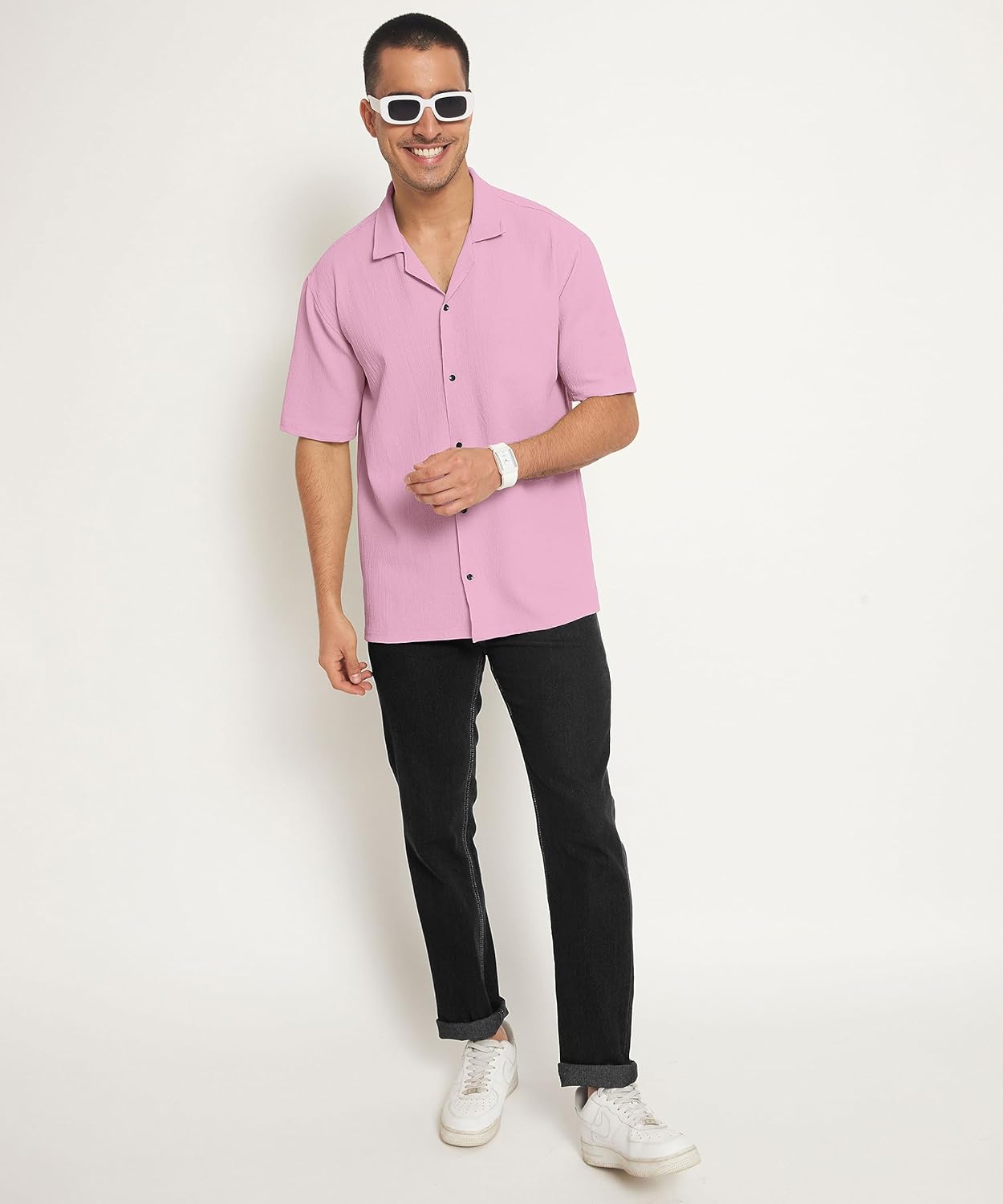 SWADESI STUFF Men's Regular Fit Casual Shirt