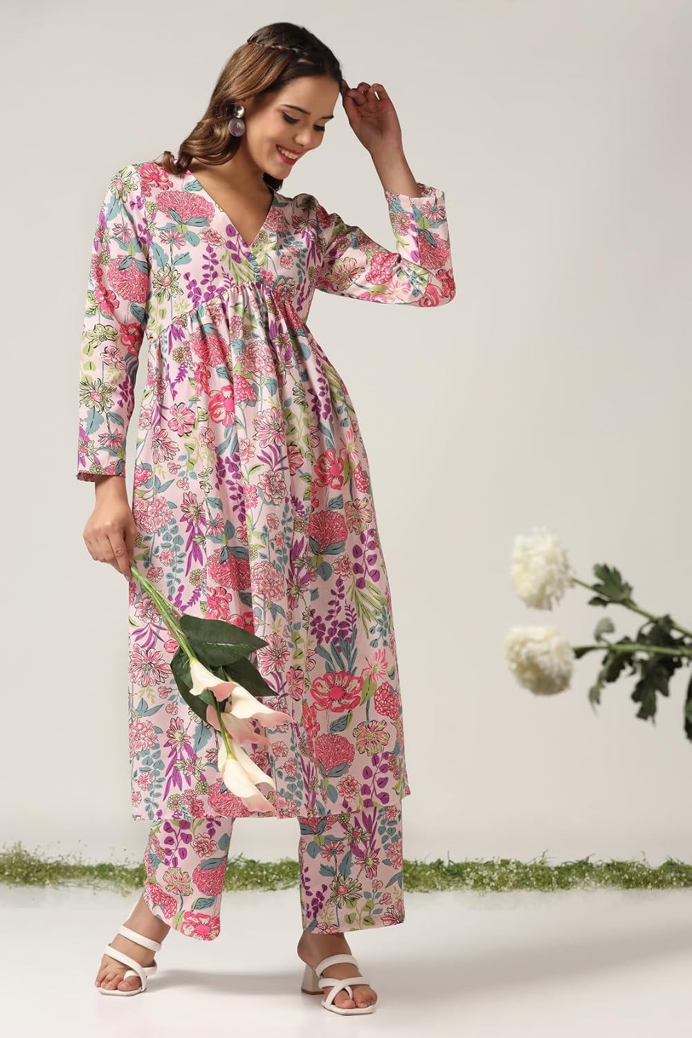 Leriya Fashion Women's Rayon Kurta Set