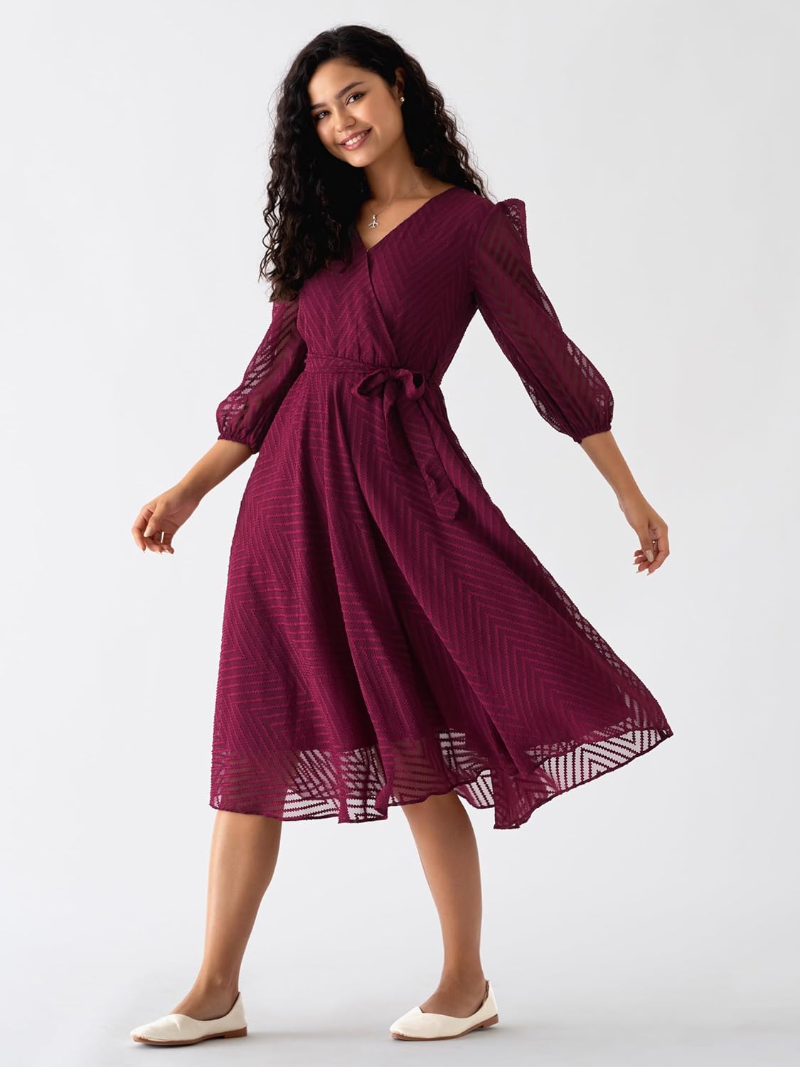AASK Women Fancy Plain & Solid Designer Dress for Women