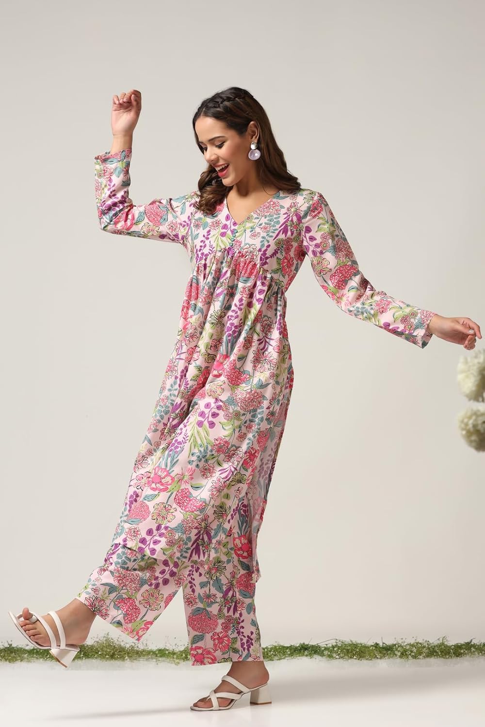 Leriya Fashion Women's Rayon Kurta Set
