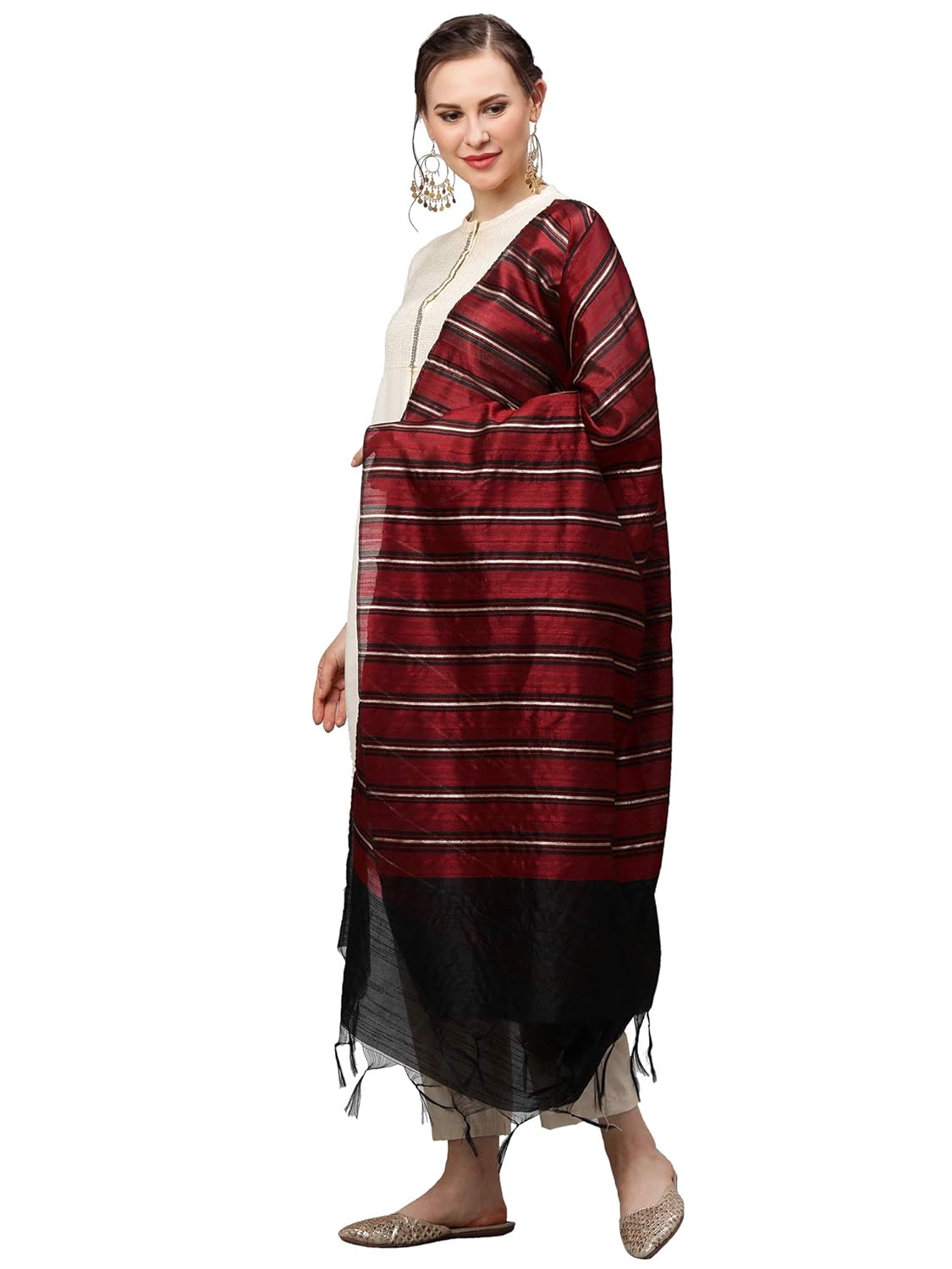 INDO ERA Women's Rayon Woven Design Dupatta