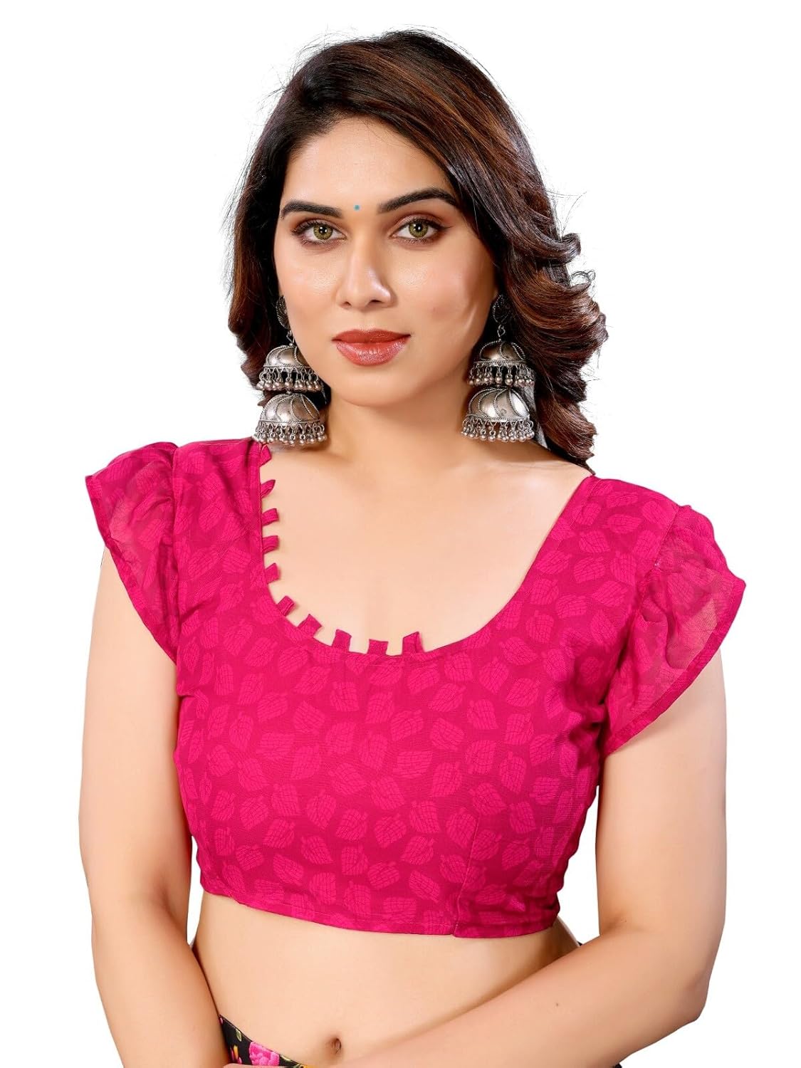 FASHION Women's Georgette Floral Printed Saree