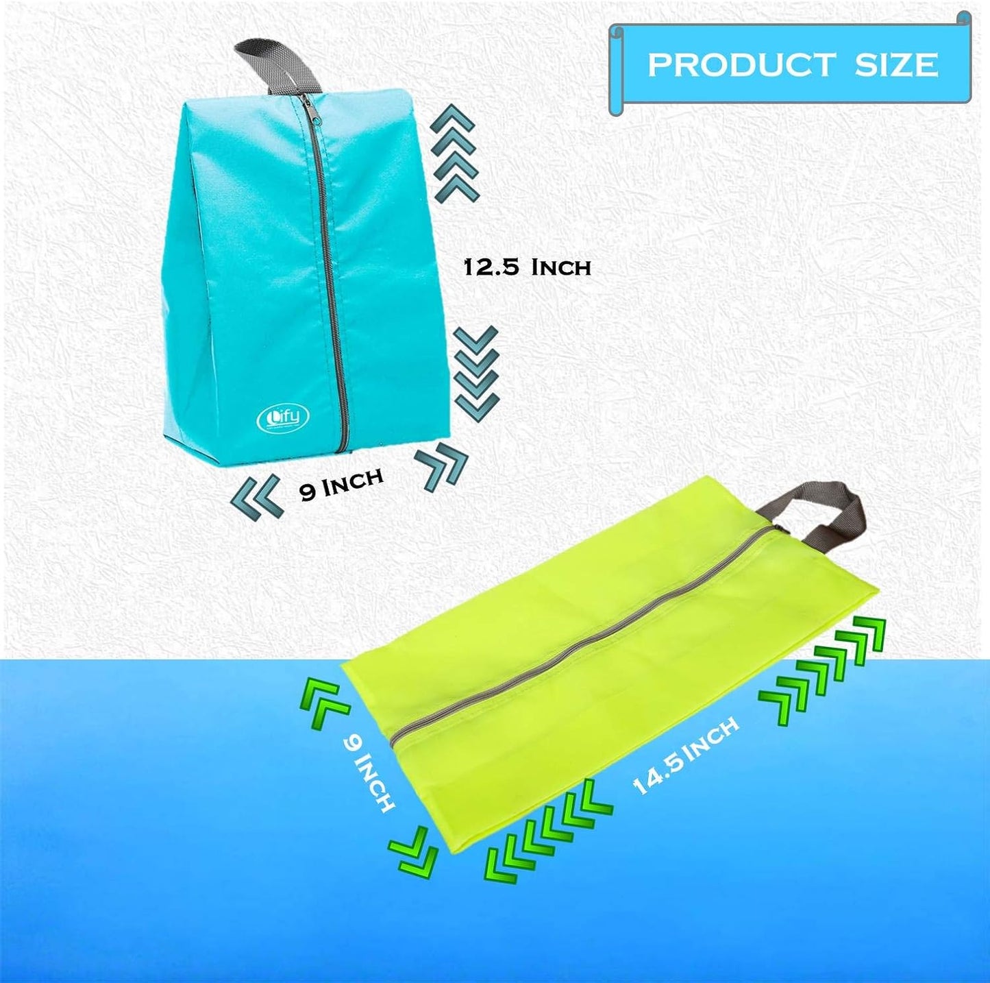 Lify Shoe Storage Organizer Bags Set, Water-Resistant