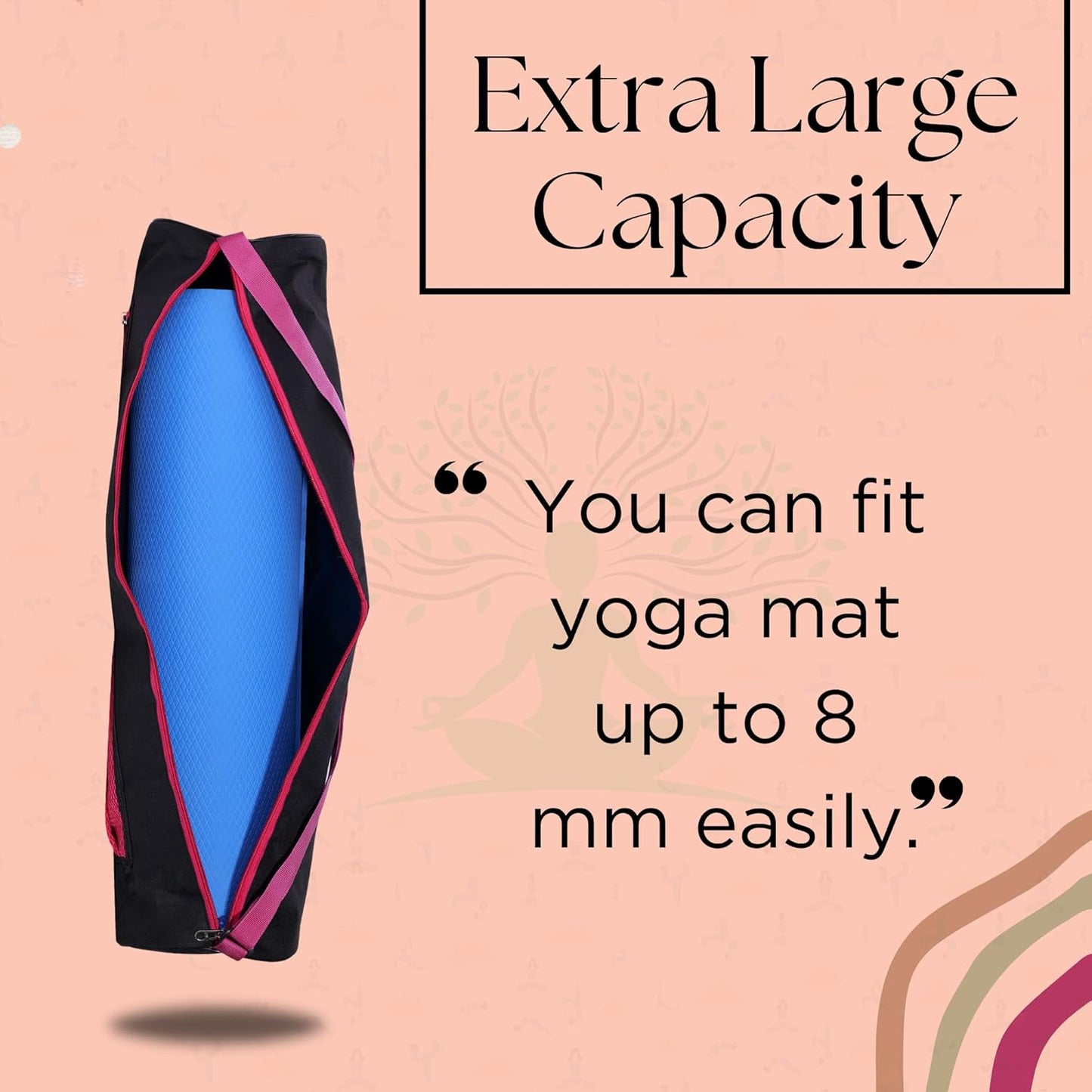 PHILLIN Yoga Mat Cover Bag with Adjustable Shoulder