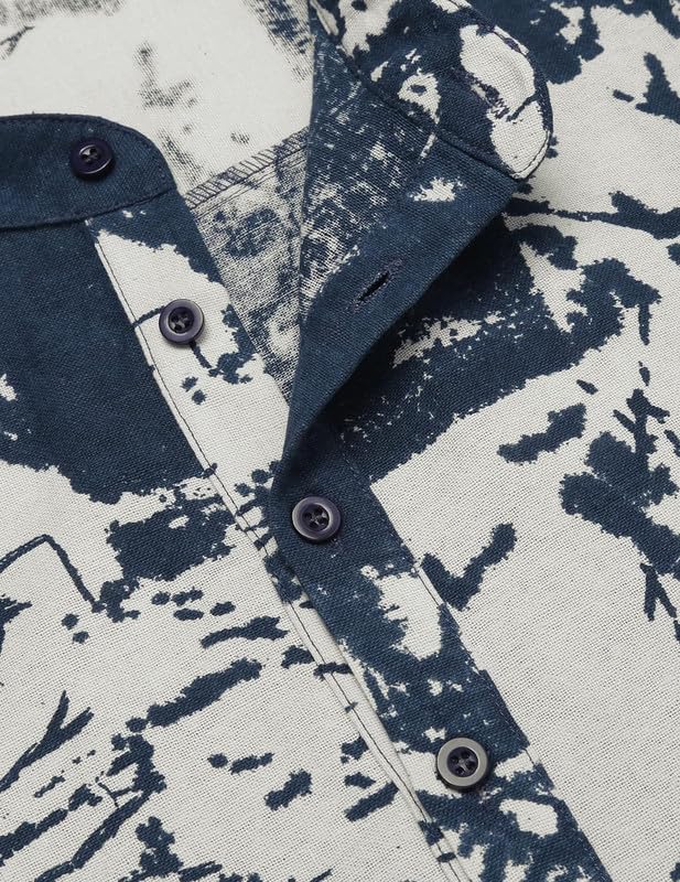 Bellstone Men's Cotton Blend Full Sleeve Printed