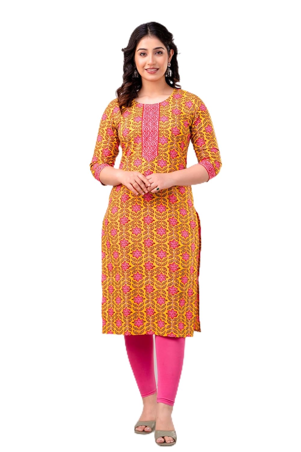 Vnyashri Cotton Straight Kurta for Women