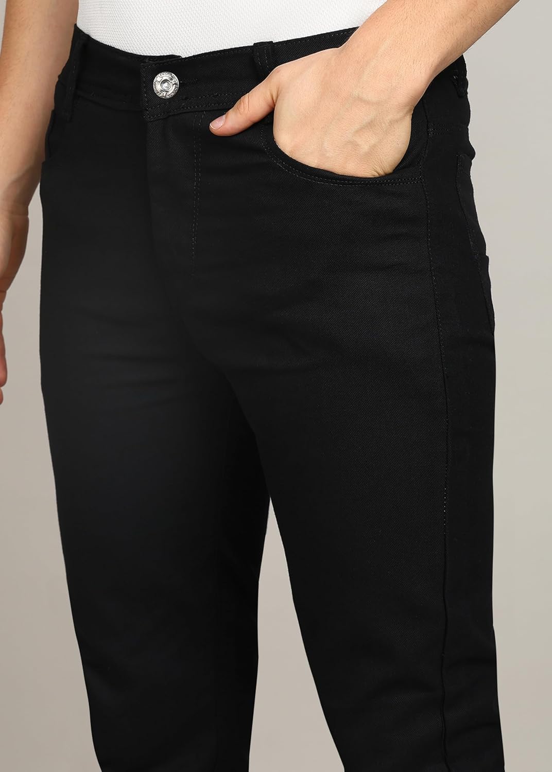 MARK VIEW Black Denim Men's Slim fit Jeans