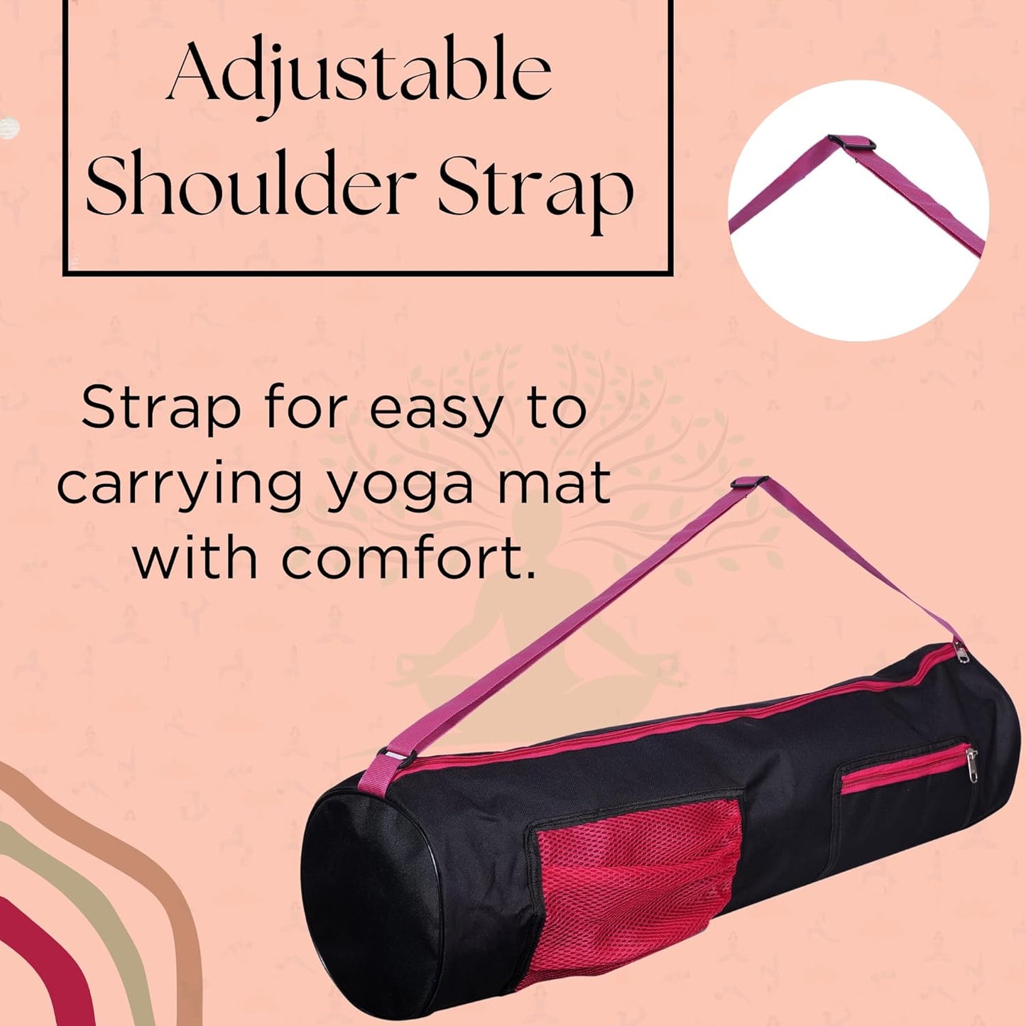 PHILLIN Yoga Mat Cover Bag with Adjustable Shoulder