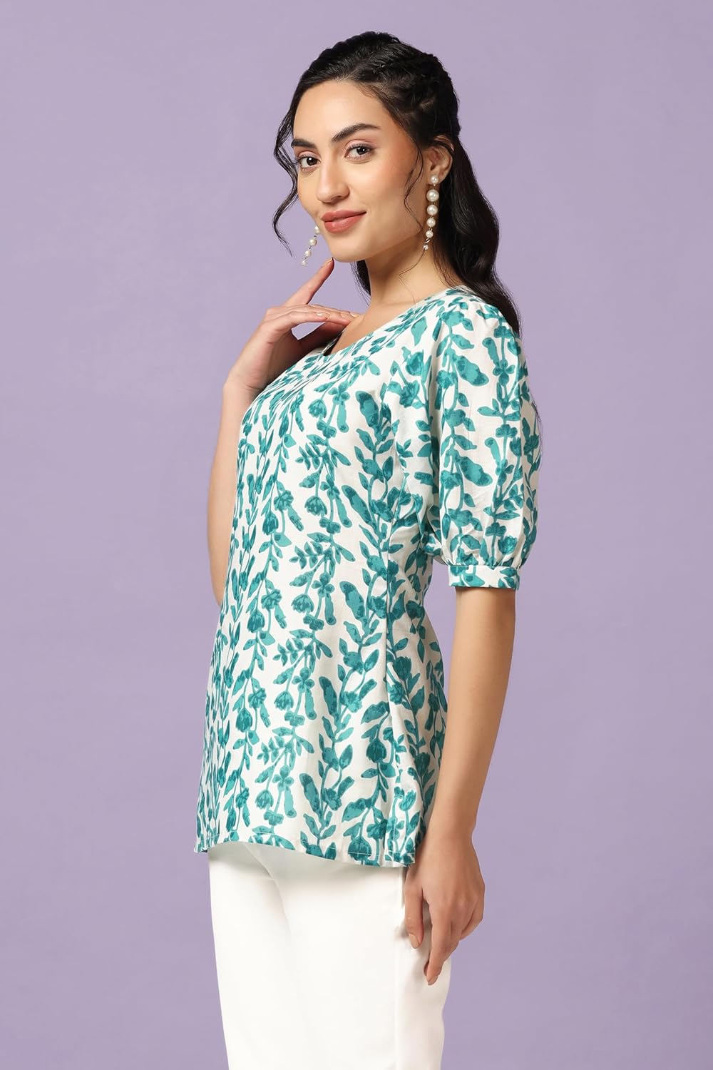 Fashion Dream Women's Cotton Regular Fit Tunic Top